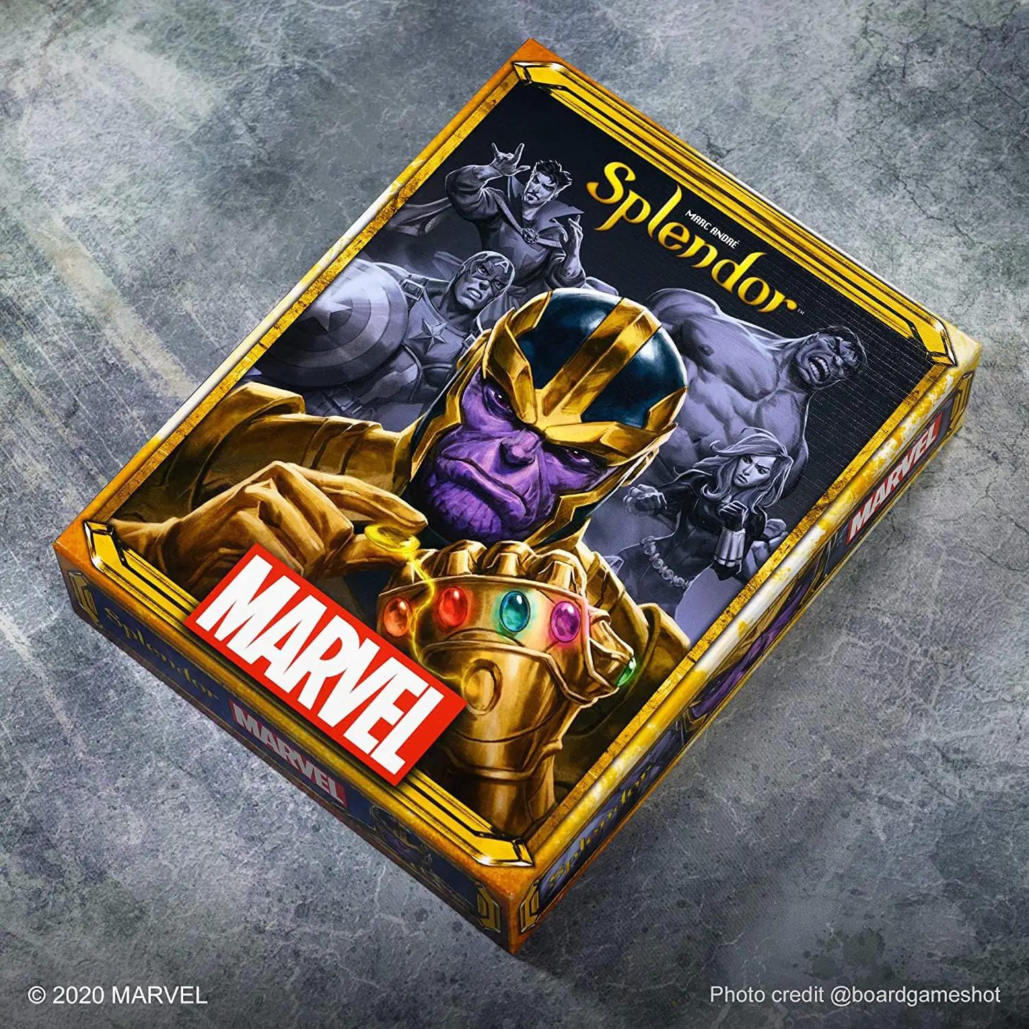 Asmodee Splendor Marvel lauamäng – strateegiline perekingitus – kasutusnäide