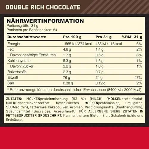 Optimum Nutrition proteiinipulber — Double Rich Chocolate – pilt 7