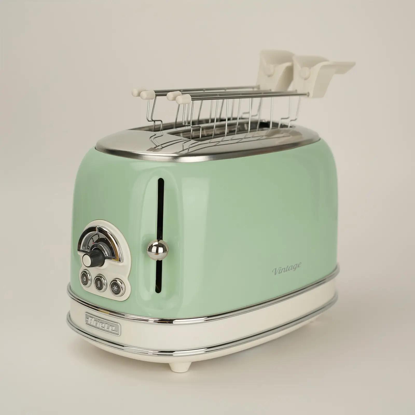 Ariete retro rohelise korpusega röster — roostevaba ja stiilne – pilt 6