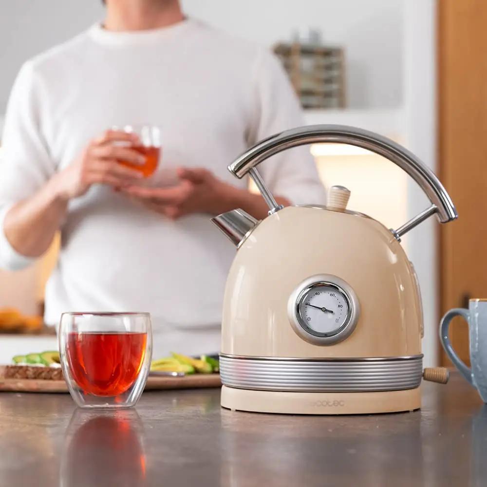 Cecotec roostevaba veekeetja Vintage stiilis – 1,8 l – kasutusnäide