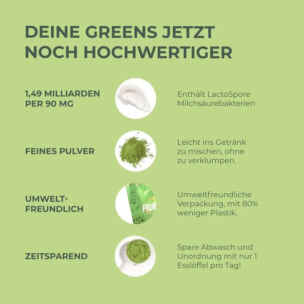 Primal Harvest Super Greens pulber — looduslik energialaeng – lisavaade