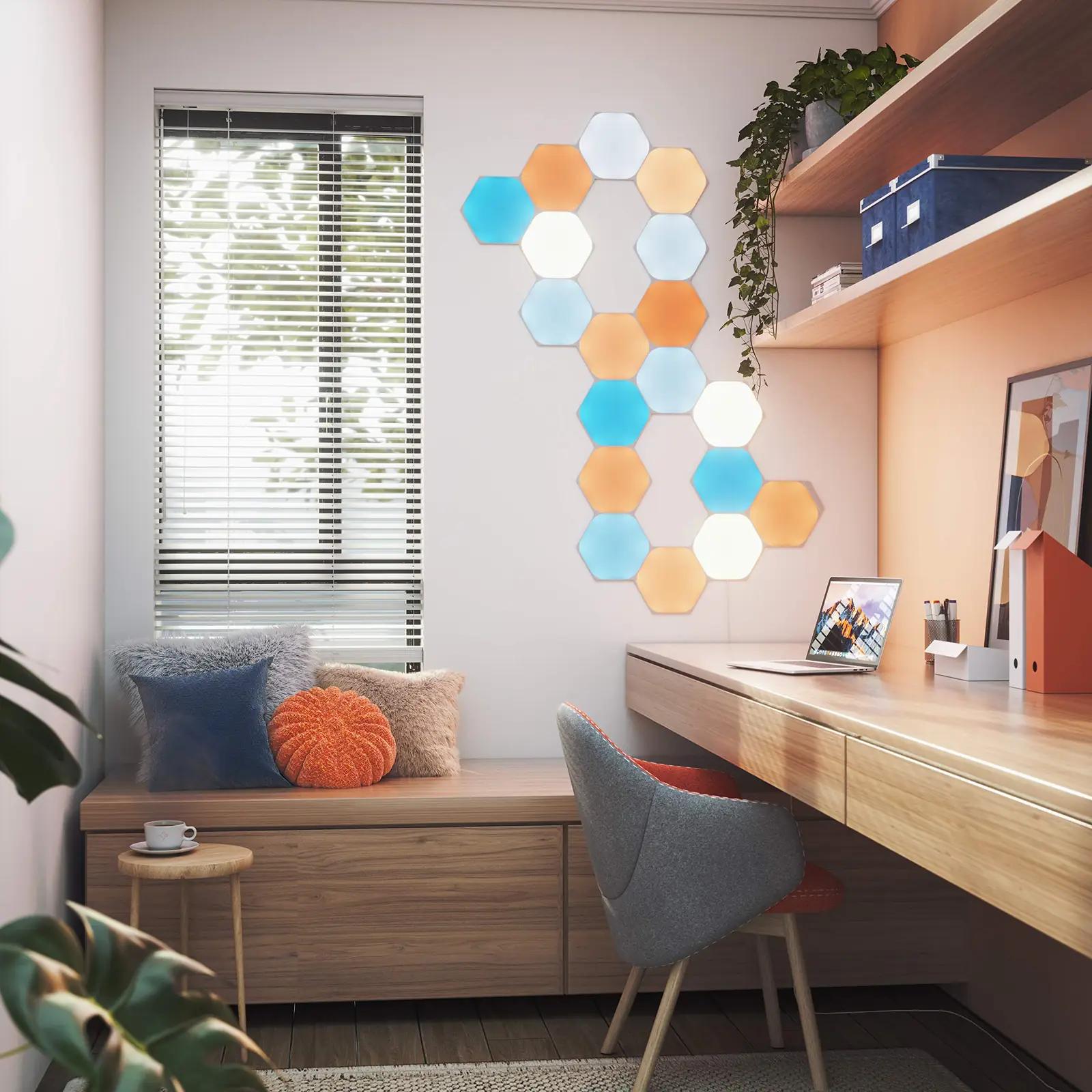 Nanoleaf valguspaneelid Hexagon — dekoratiivne LED-komplekt – pilt 6