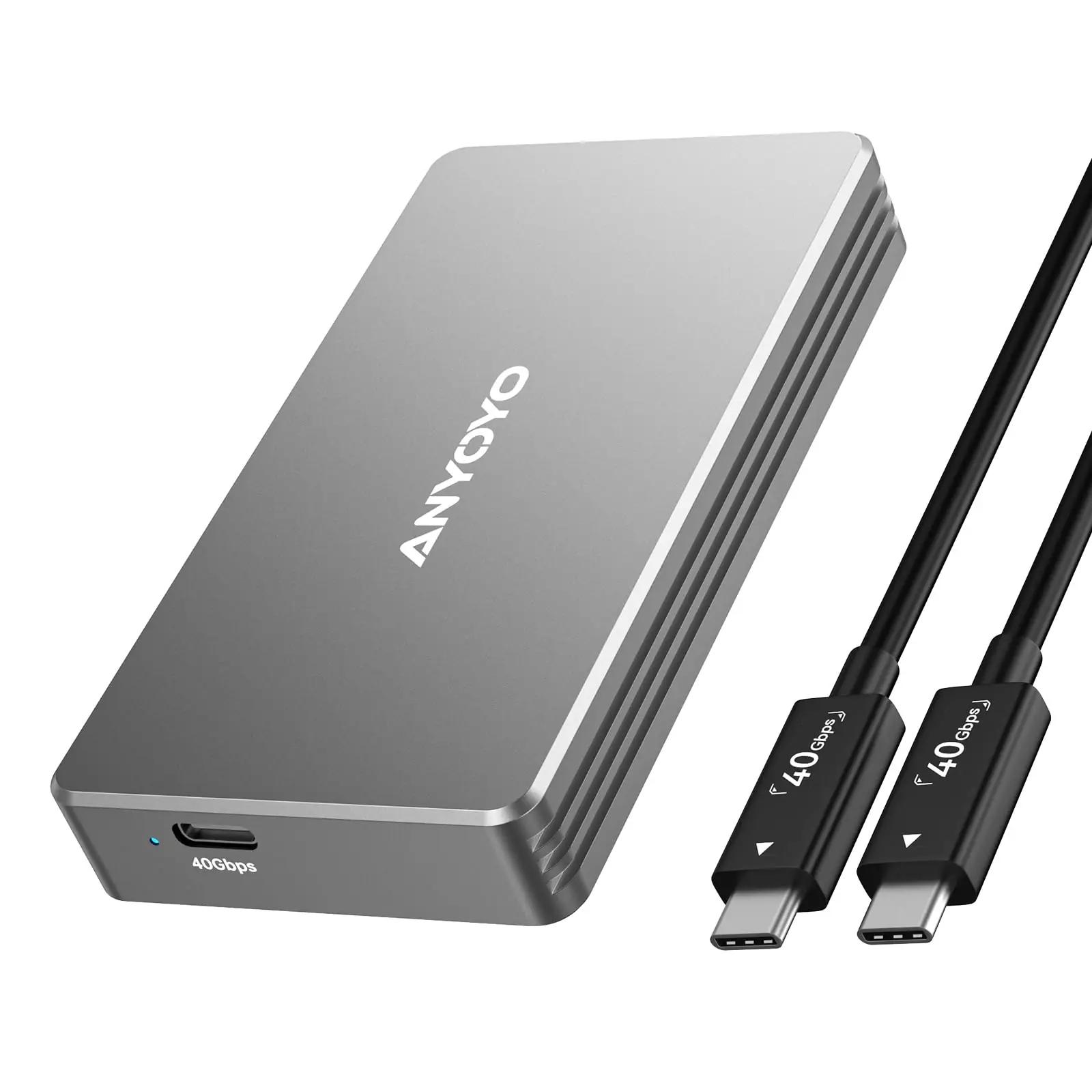 ANYOYO alumiiniumist M.2 NVMe SSD korpus – kiire 40Gbps