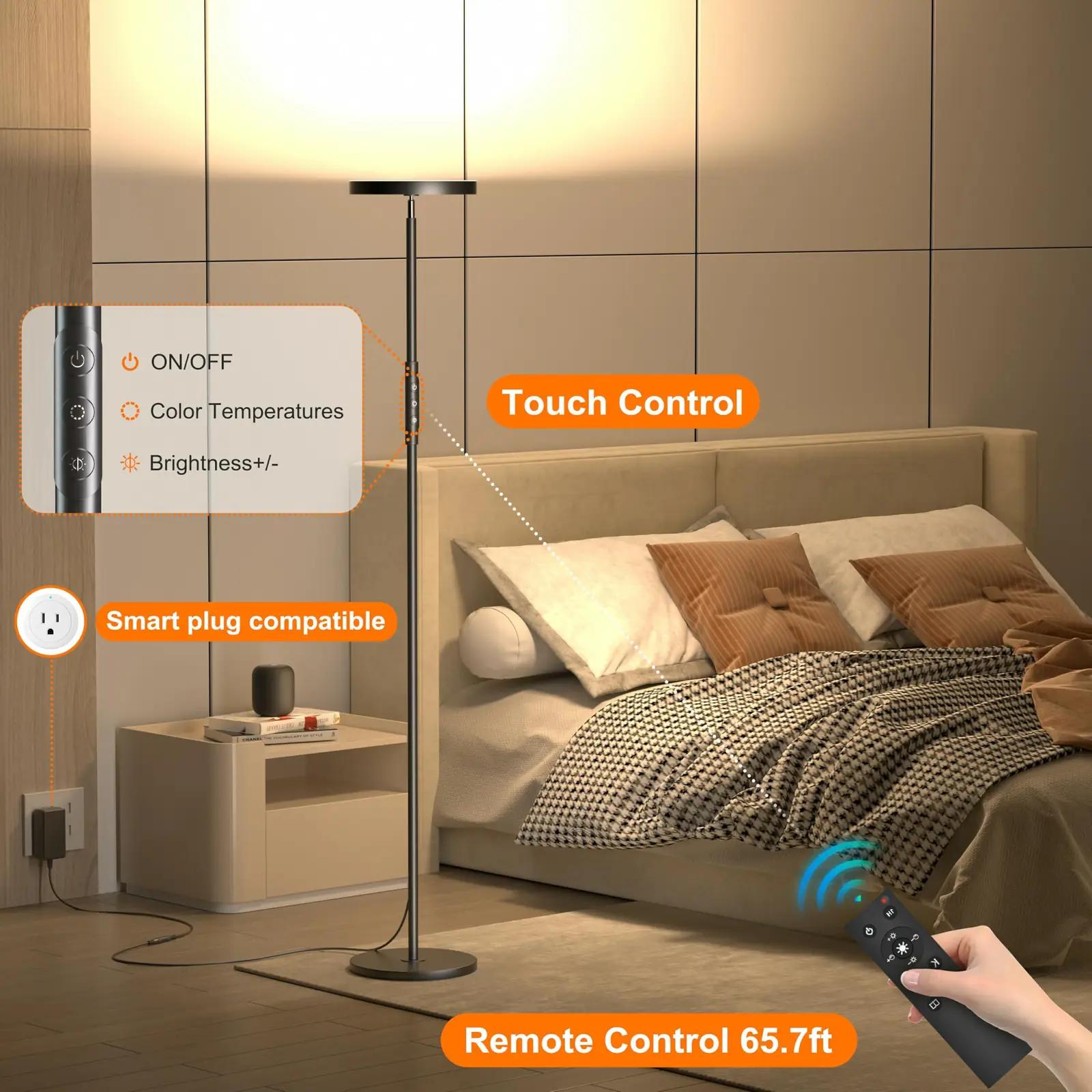 Yikuneng modernne LED-lamp 36W — eredas valguses lugemiseks – kasutusnäide