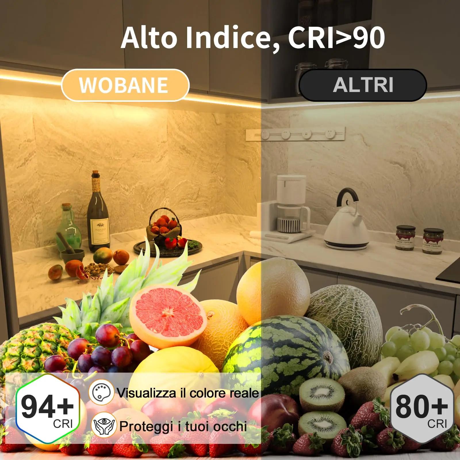 WOBANE soe COB-LED-lint 3 m — diskreetne valgustus kööki – pakend ja tarvikud