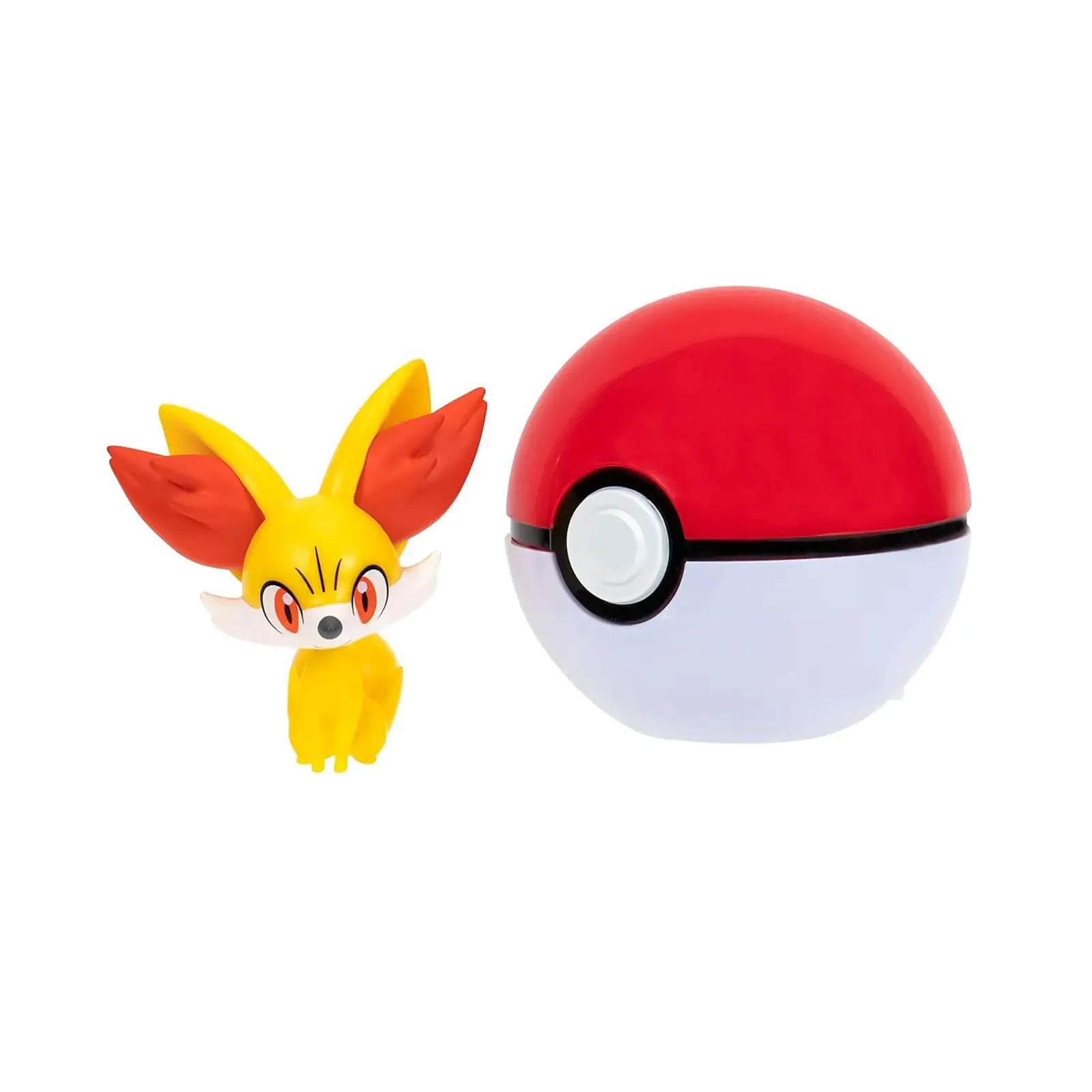 Pokémon stiilne plastikust mänguasi — PKW3132 Fynx ja Pokéball