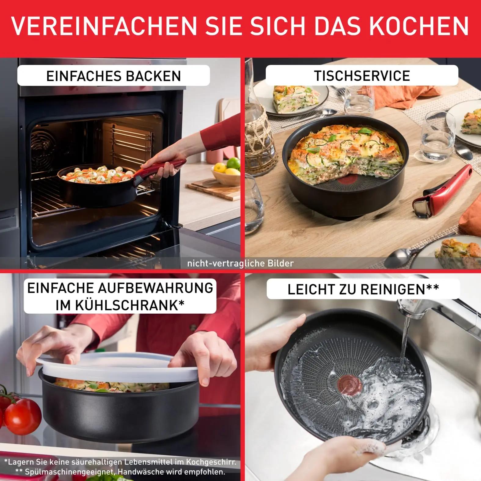 Tefal kerge alumiiniumist pannikomplekt – ruumisäästlik kingitus – kasutusnäide