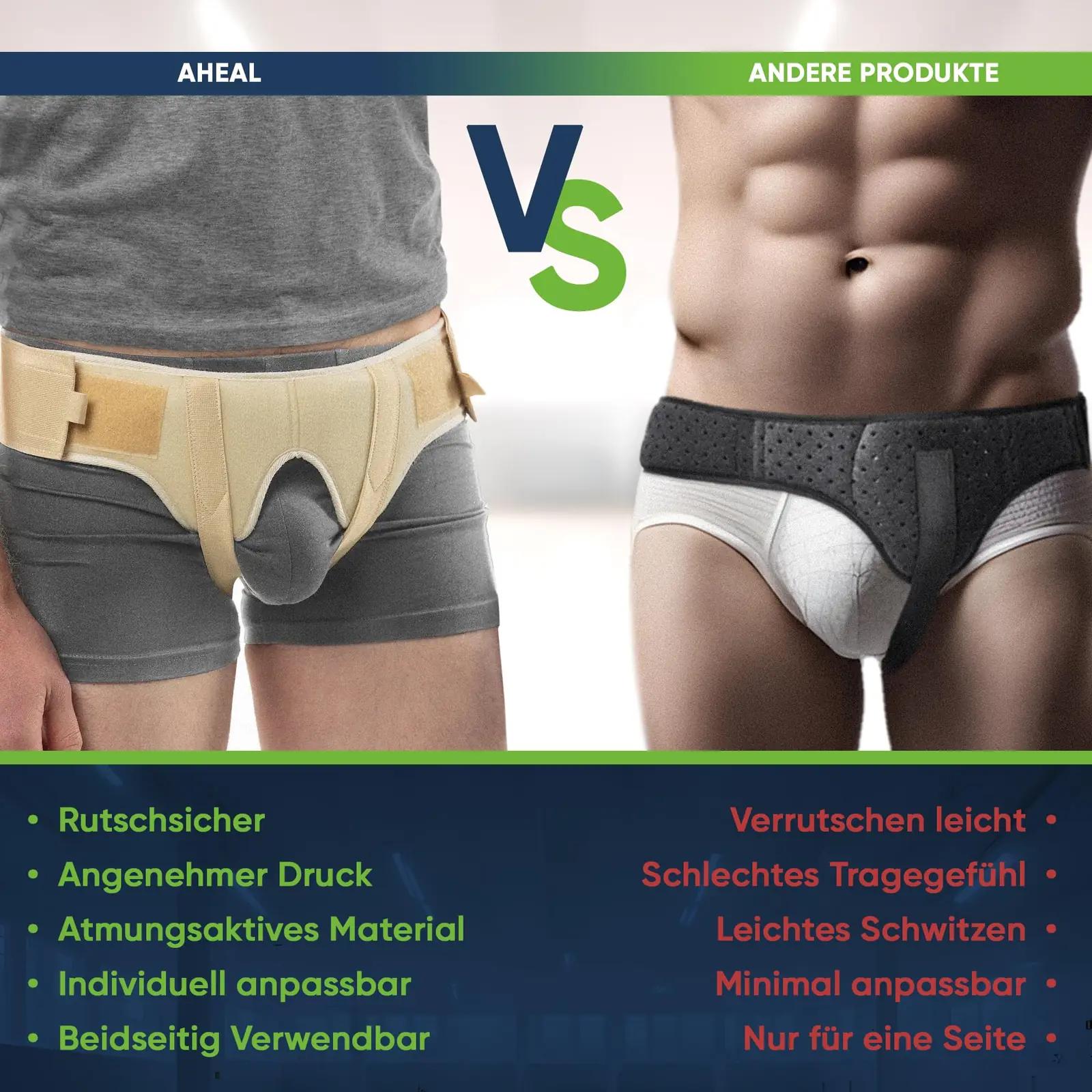 aHeal toetav hernia-vöö meeste jaoks — pehme ja elastne – pilt 6