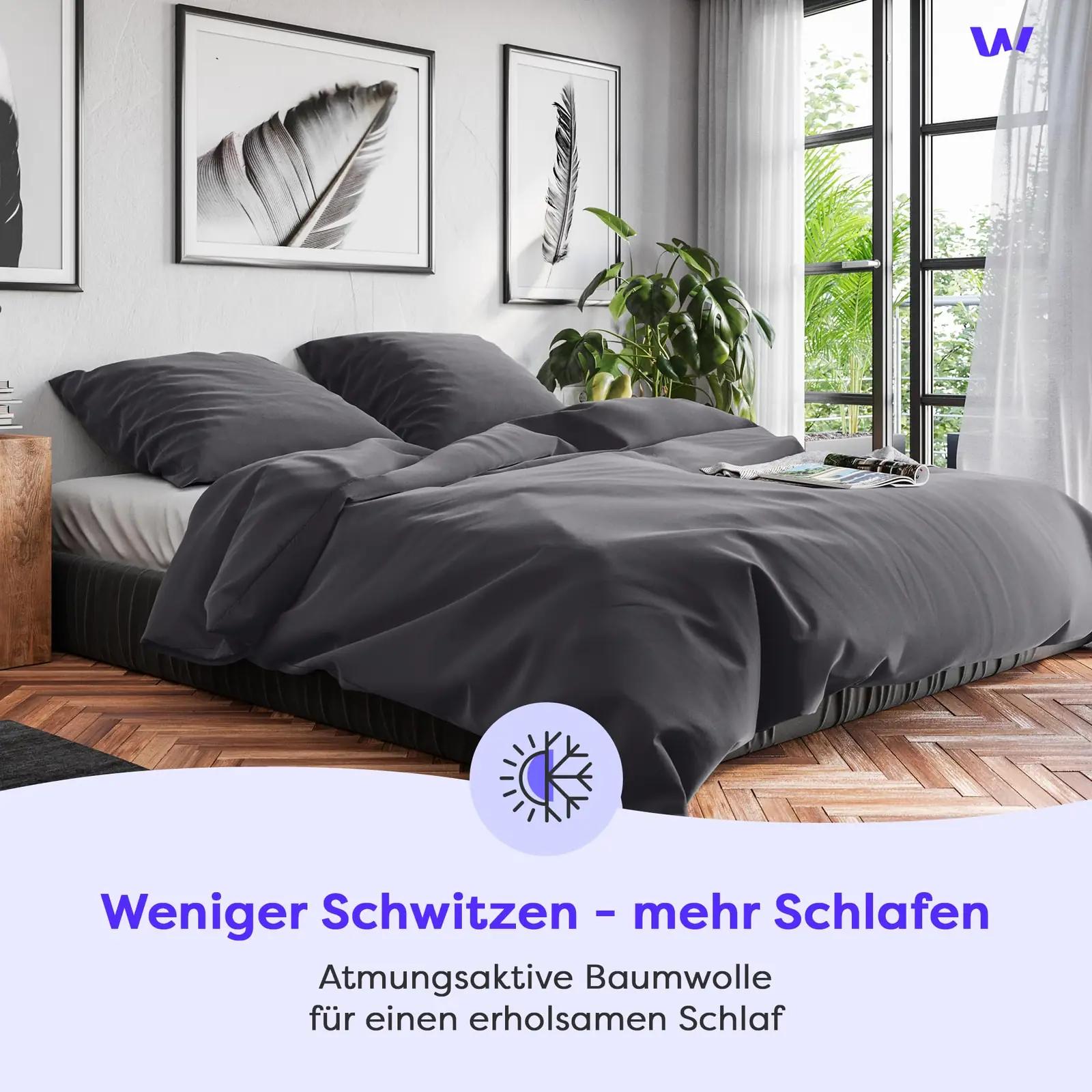 Wolkenfeld puuvillane voodipesu 135×200 – nahasõbralik komplekt – kasutusnäide