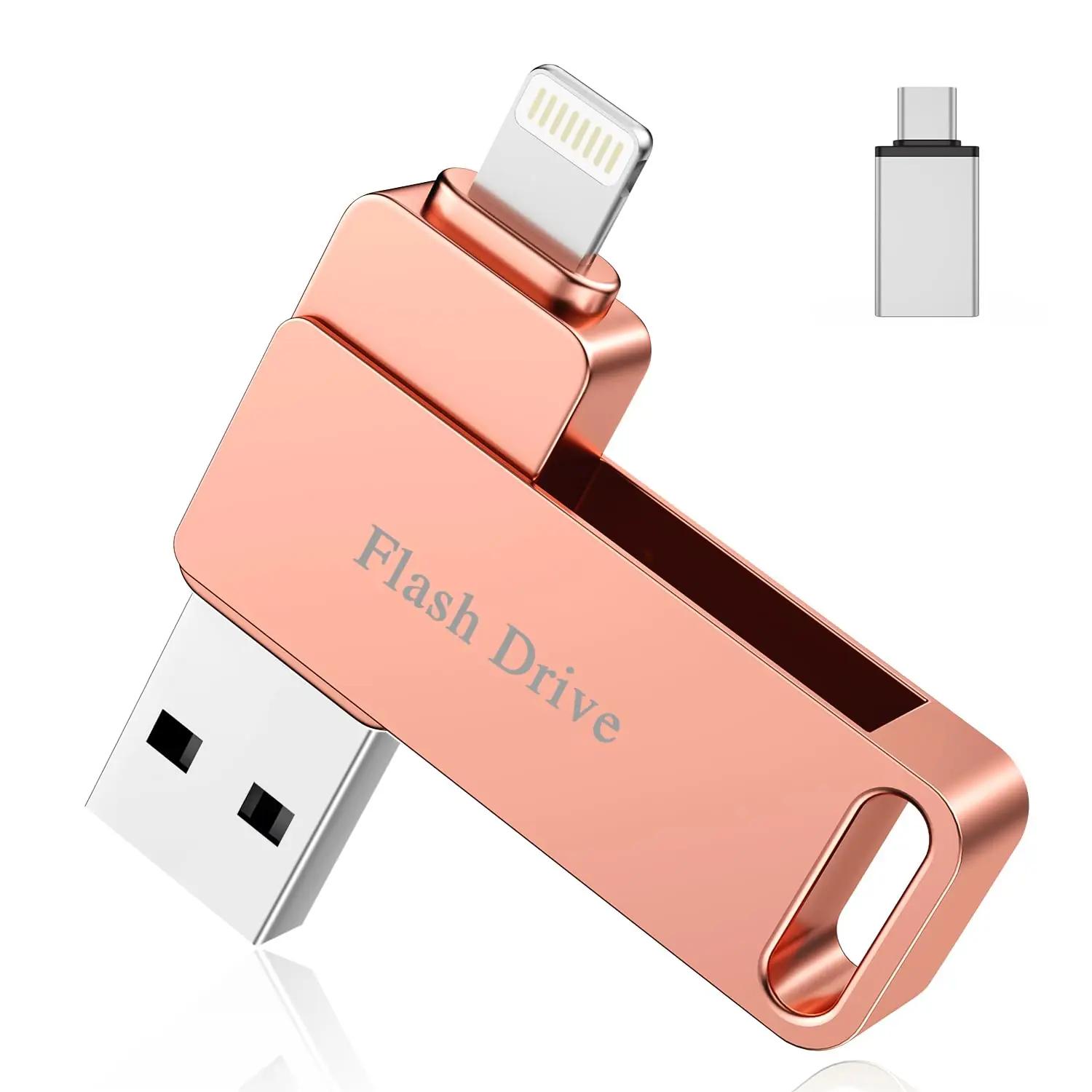 Vackiit roosa 256GB USB-Stick iPhone’i ja iPadiga ühilduv