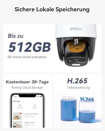 Imou väline metallist 2K päiksekaamera – turvaline valik aeda – pilt 12