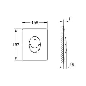 GROHE 38505P00 loputusplaadid – detailne lähivaade