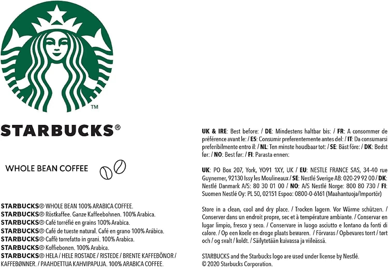 STARBUCKS tugev Espresso Roast 4×450 g kohviube – pilt 7