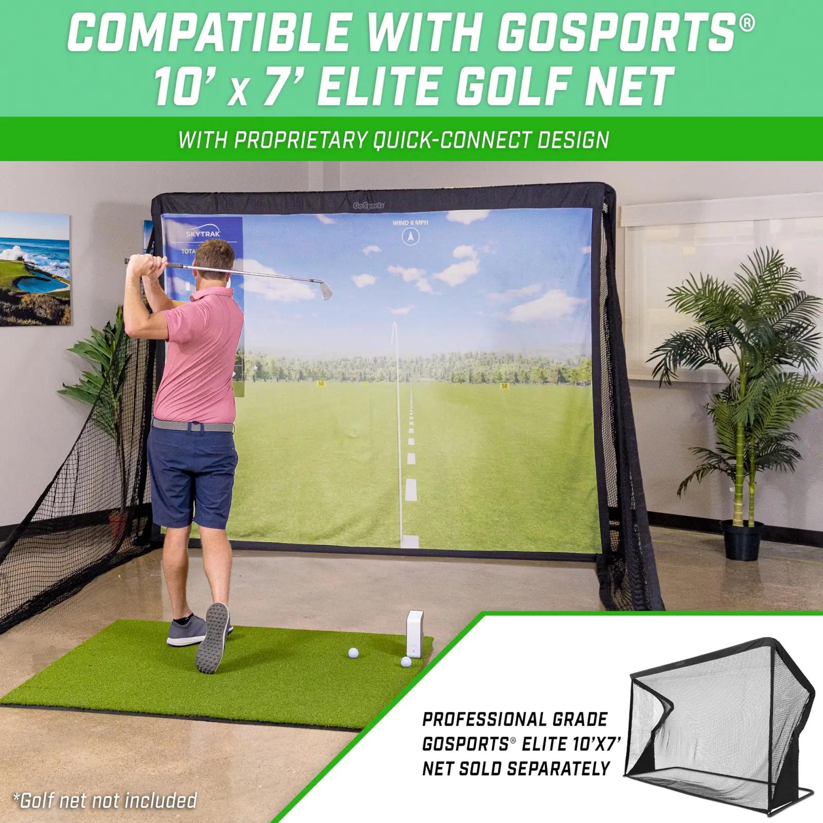 GoSports golfsimulaatori vastupidav polyesterriie – lisavaade