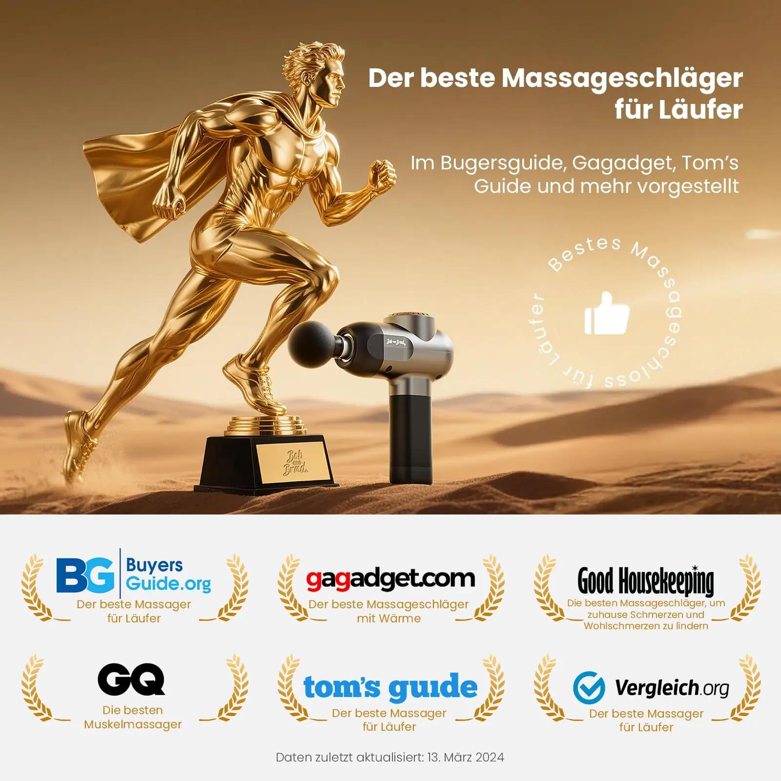 BOB AND BRAD massaagepüstol QL/DMS.C2-N – sügavkude teraapia – pilt 6