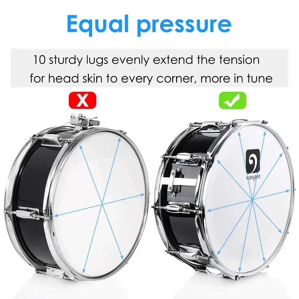 vangoa ahornpuidust snare 14″ — kerge ja resonantne trumm – detailne vaade