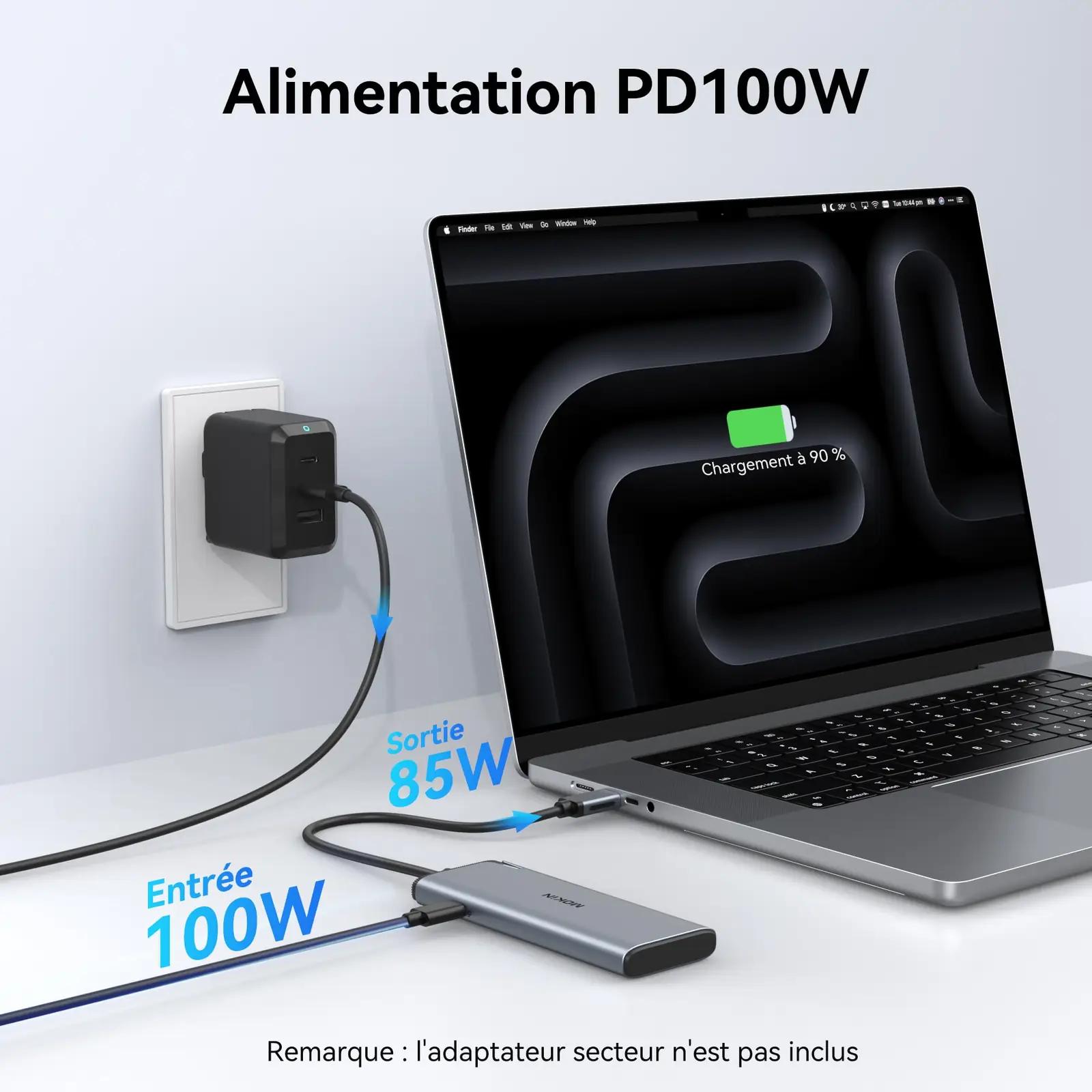 MOKiN mitmeotstarbeline USB-C hub – 5-in-1, kiire laadimine – pilt 6