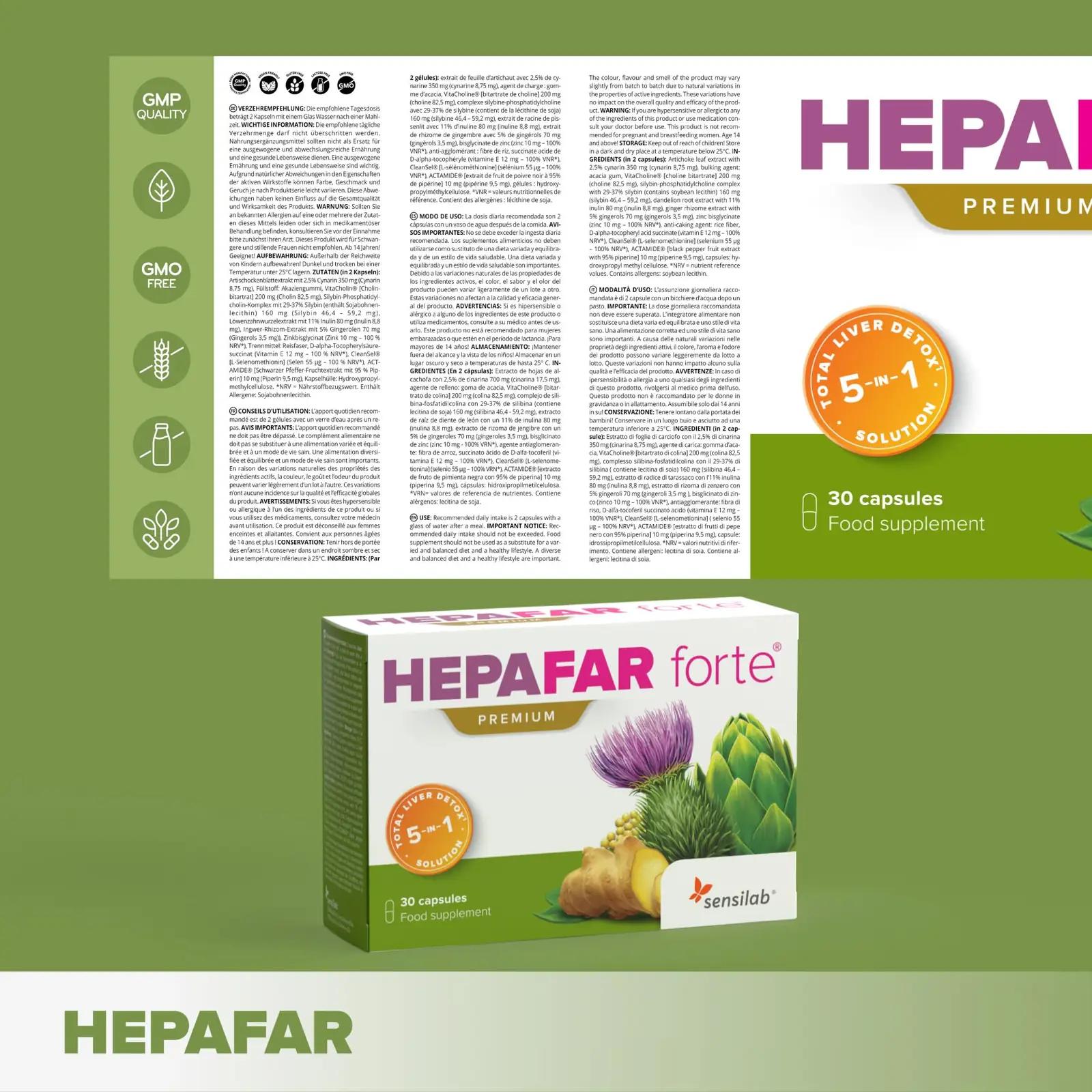 Sensilab Hepafar Forte Premium — looduslik maksa tugi kapslites – lisavaade