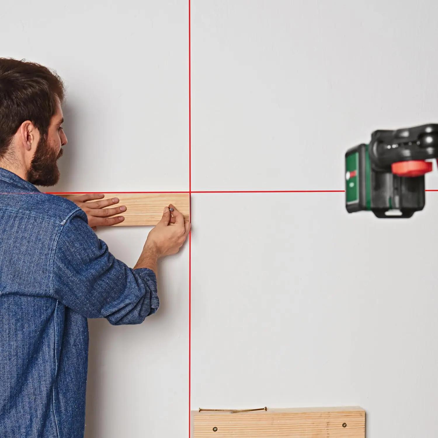 Bosch roheline ristlaser Quigo koos universaalklemmiga — täpne – pilt 6