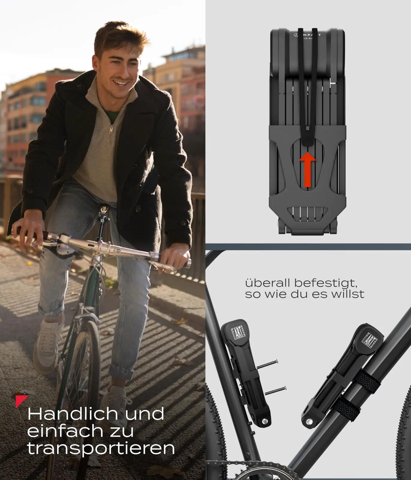 IMPACT BIKE ACCESSORIES tugev FlexLock 15 — vastupidav lukustus – kasutusnäide