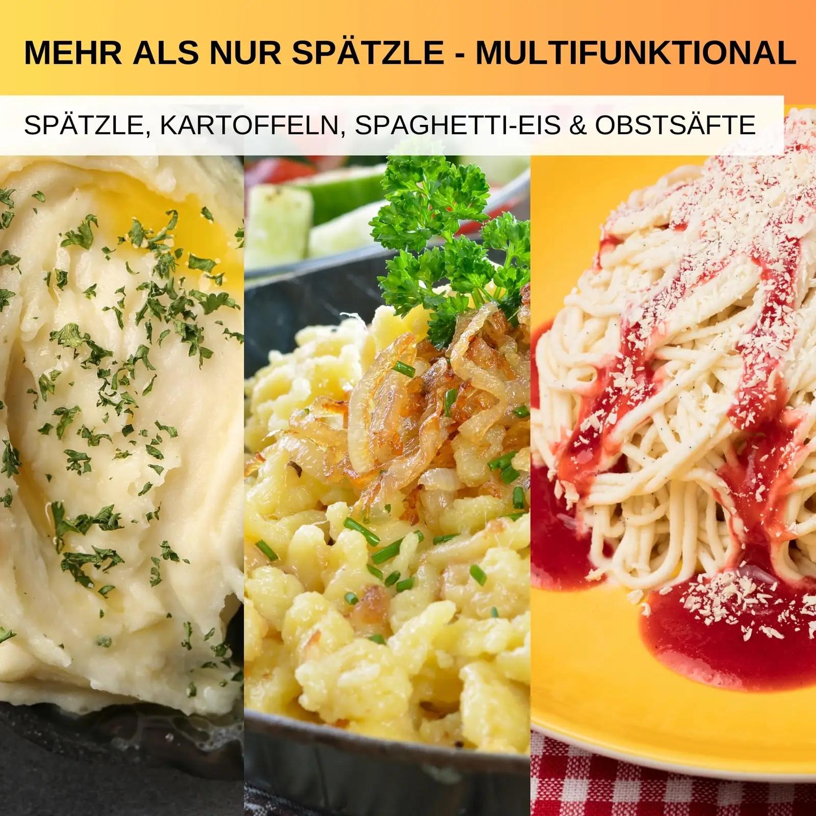 Thiru alumiiniumist spätzle- ja kartulipress — vastupidav – kasutusnäide