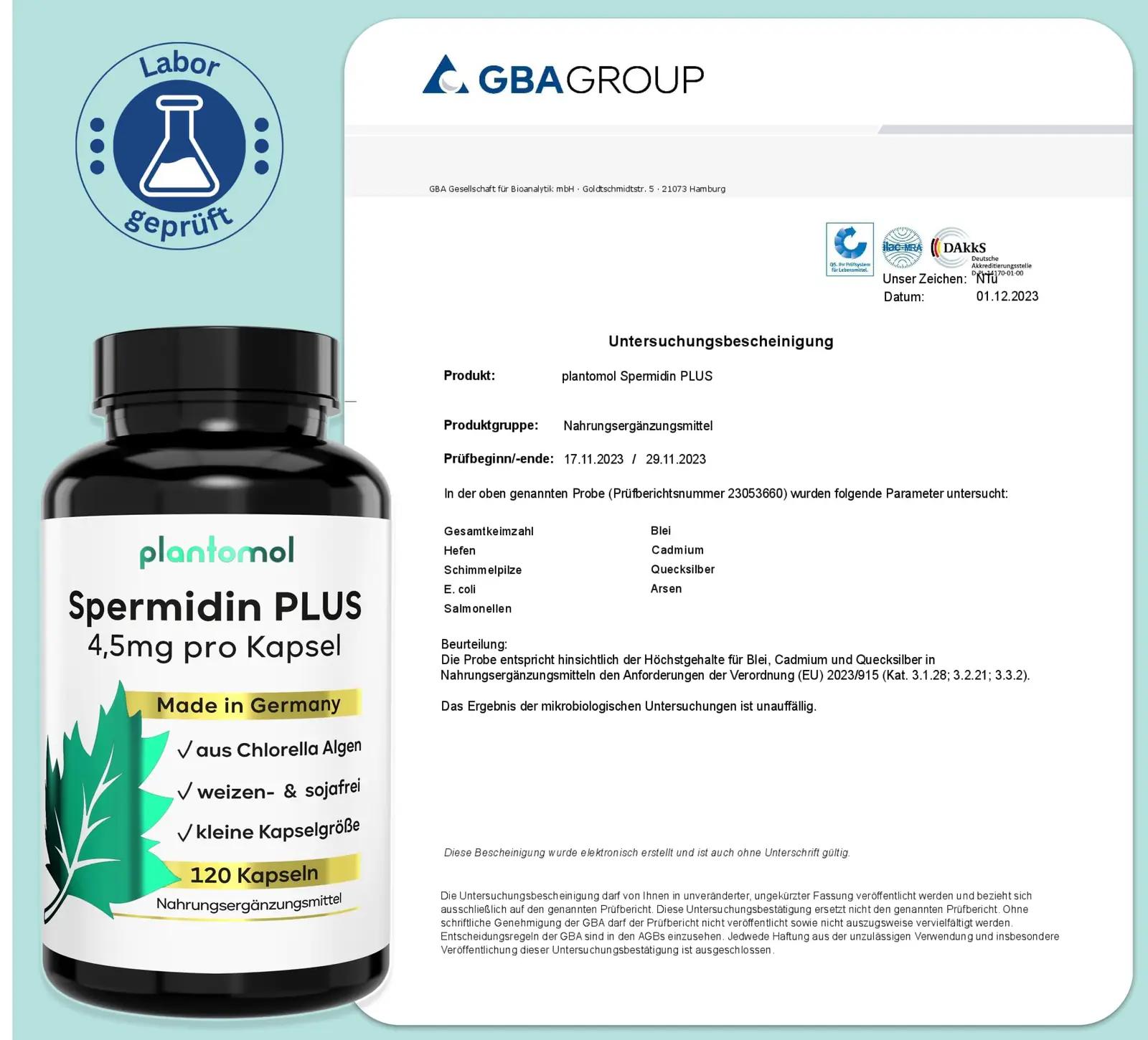 plantomol spermidin kapslid — tugev spermidiin 4,5 mg – lisavaade