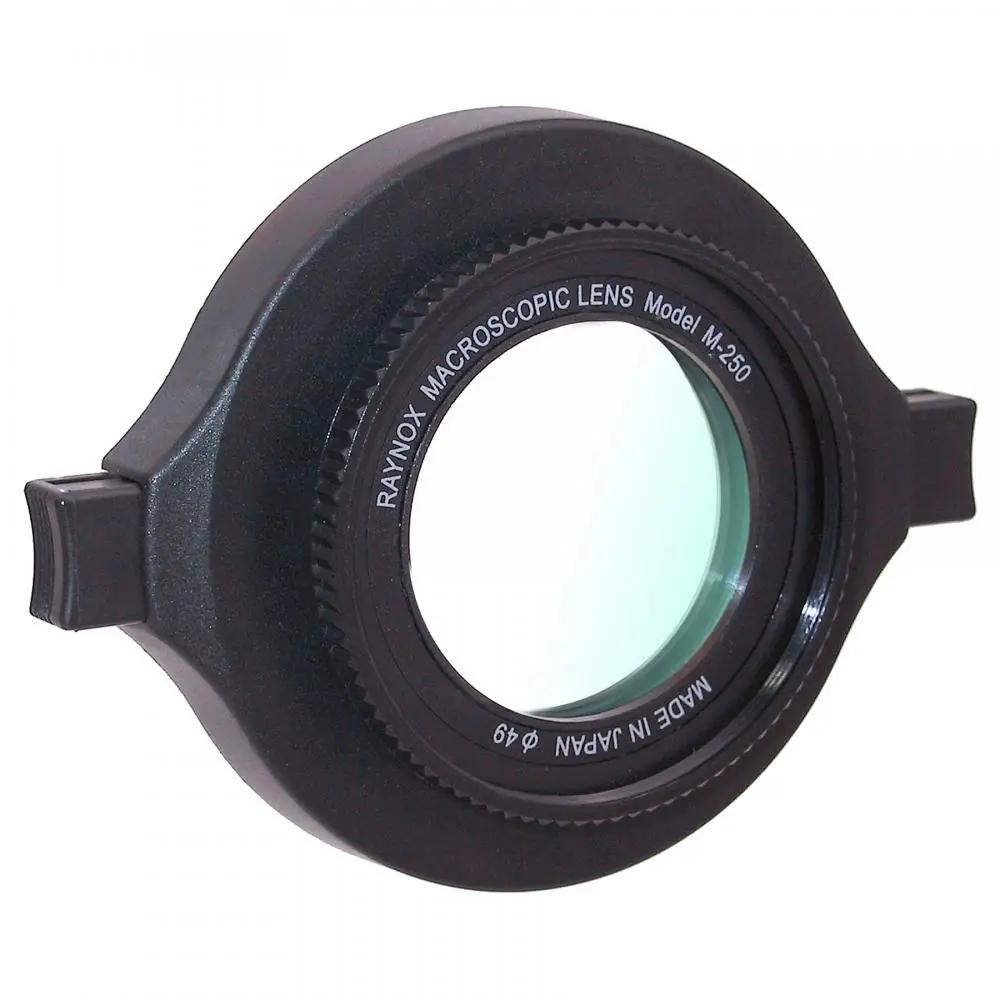 Raynox DCR-250 objektiivi tarvikud – detailne lähivaade