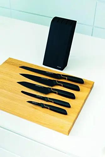 Fiskars disainitud nuga hoidja koos 5 noaga – kestev pärn – pilt 12