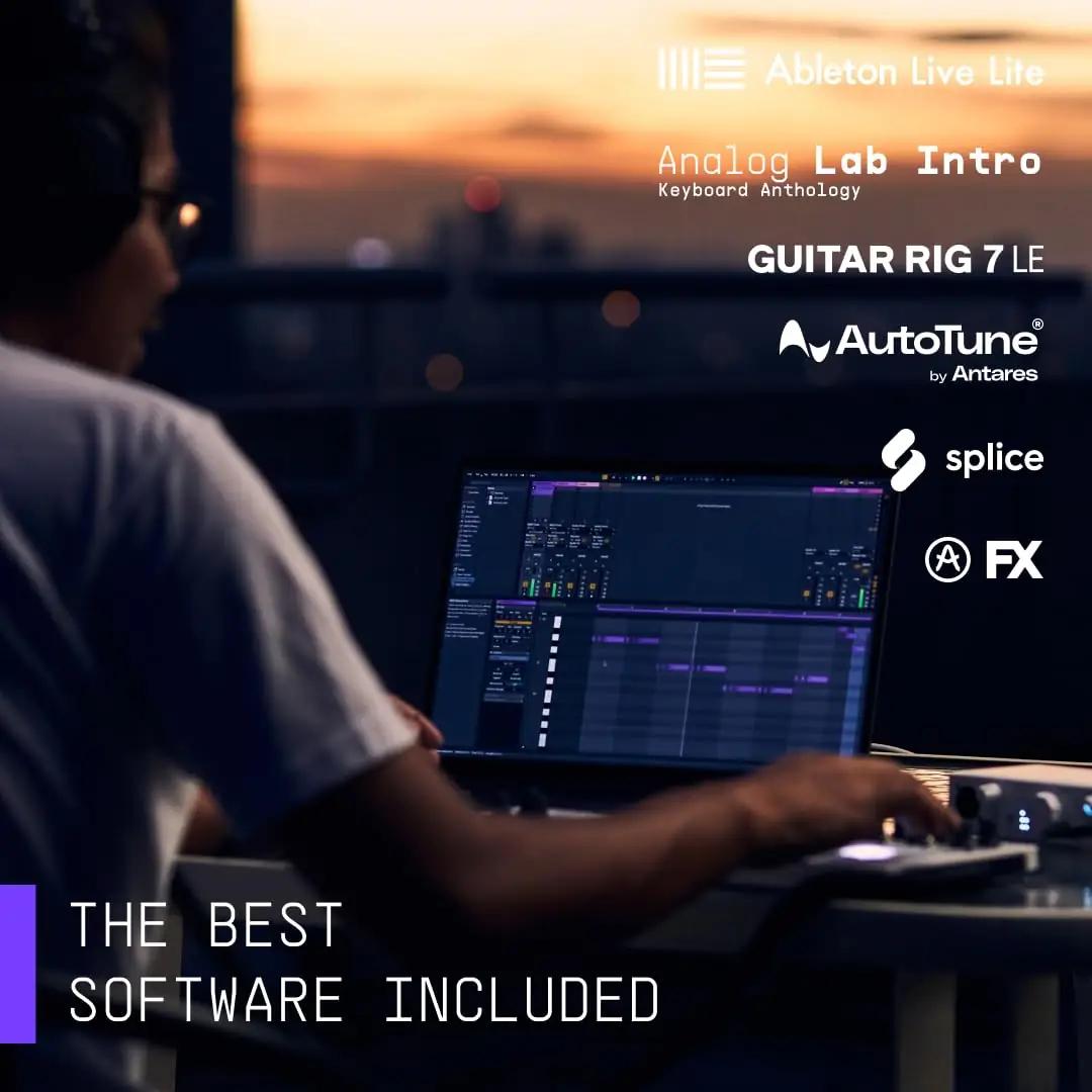 Arturia kompaktne USB-audioliides MiniFuse 2 — stuudioheli – lisavaade