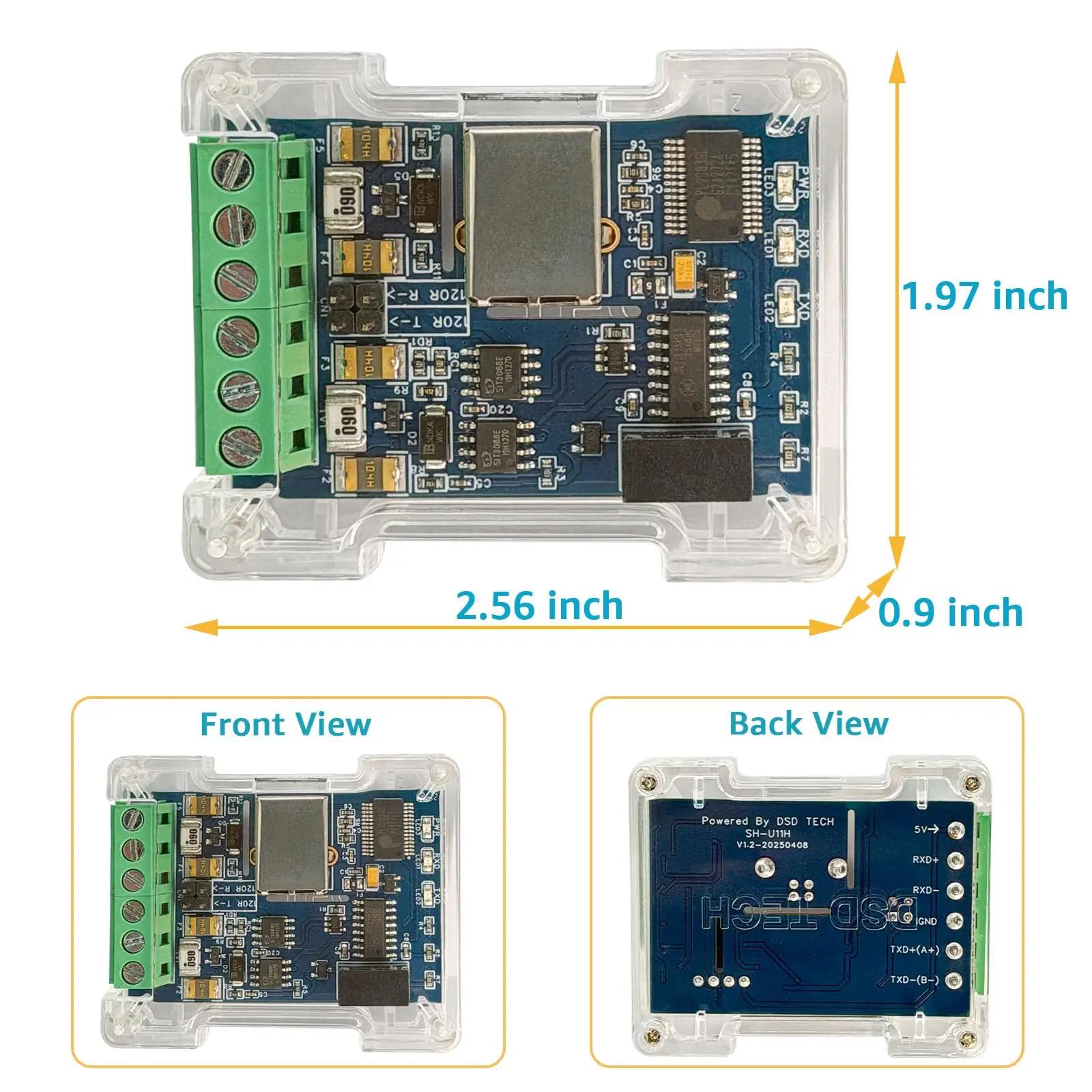 DSD TECH tööstuslik isoleeritud USB–RS485/RS422 adapter – pakend ja tarvikud