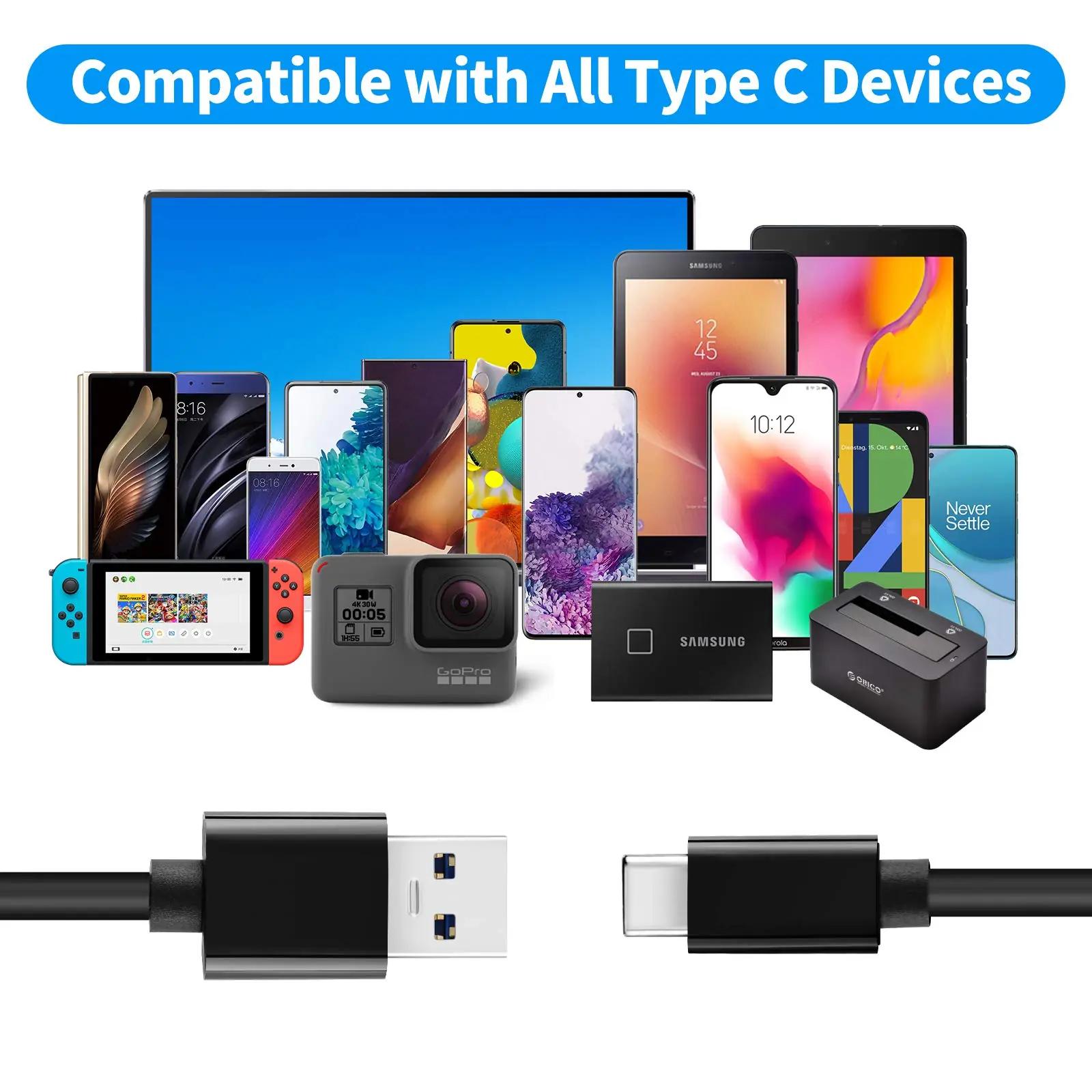 LDLrui vastupidav USB A–USB C kaabel 10Gbps ja 60W laadimine – pilt 7
