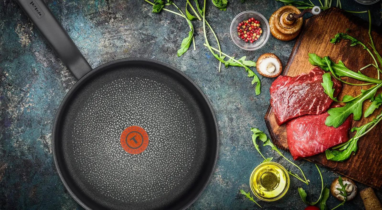 Tefal vastupidav 28 cm Hard Titanium wok — tugev mittetakkuv kate – lisavaade