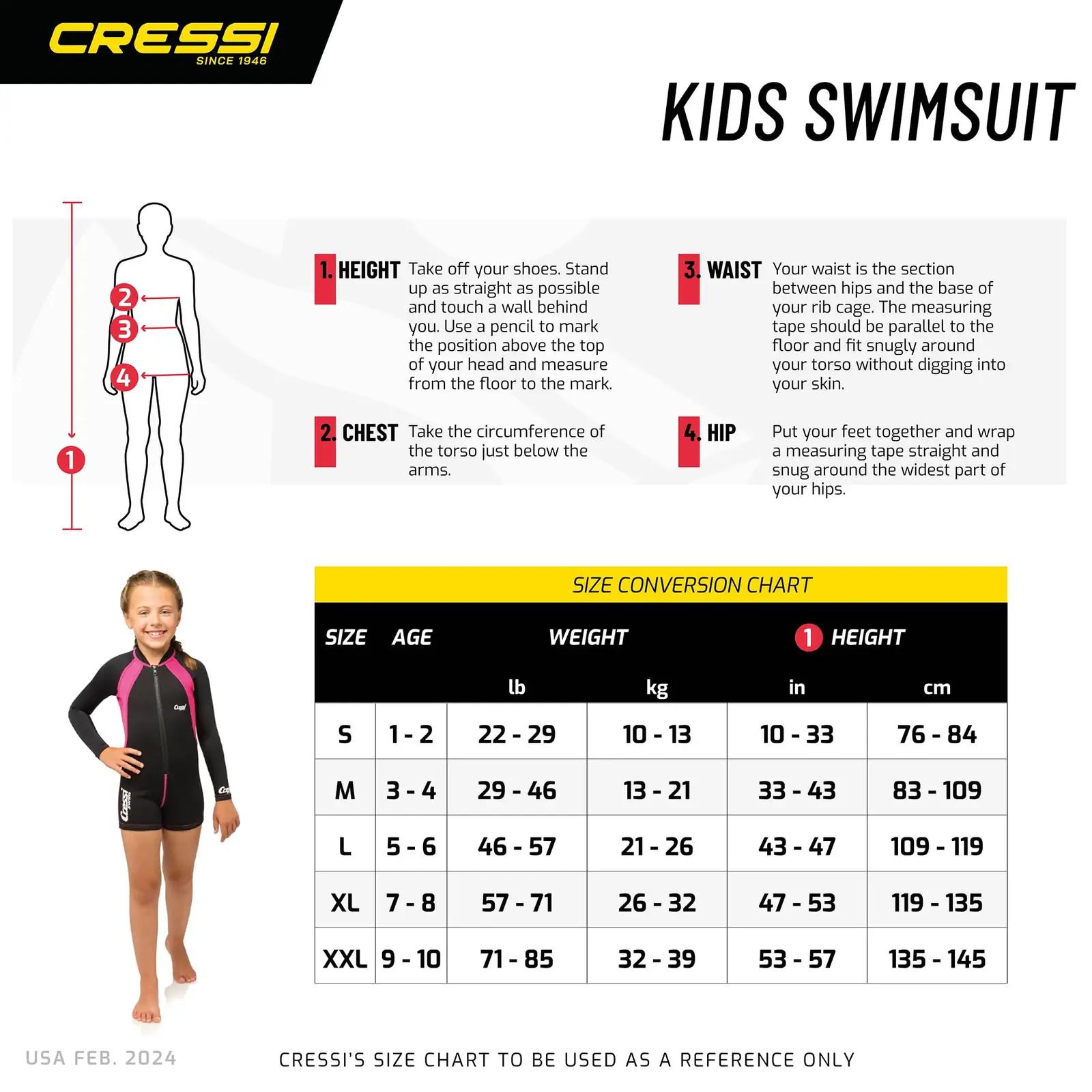 Cressi laste lühike neopreenülikond – soe ja mugav – kasutusnäide