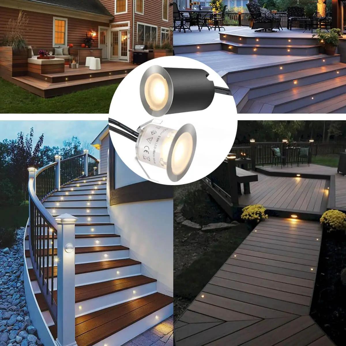 SMY Lighting veekindel LED maapistik 16-komplekt terrassile – lisavaade