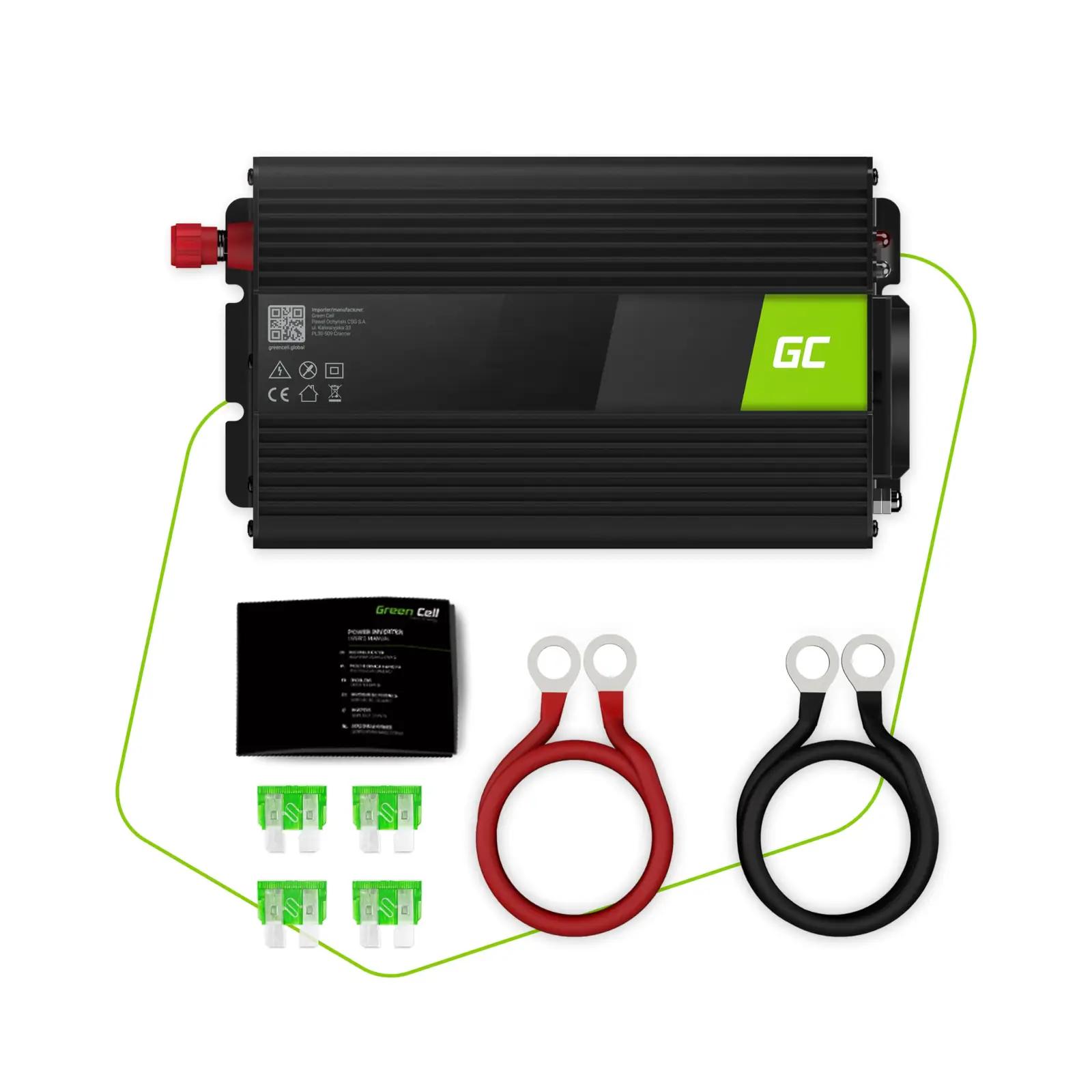 Green Cell inverter 12V–230V – auto ja matkasõidukile – pilt 6