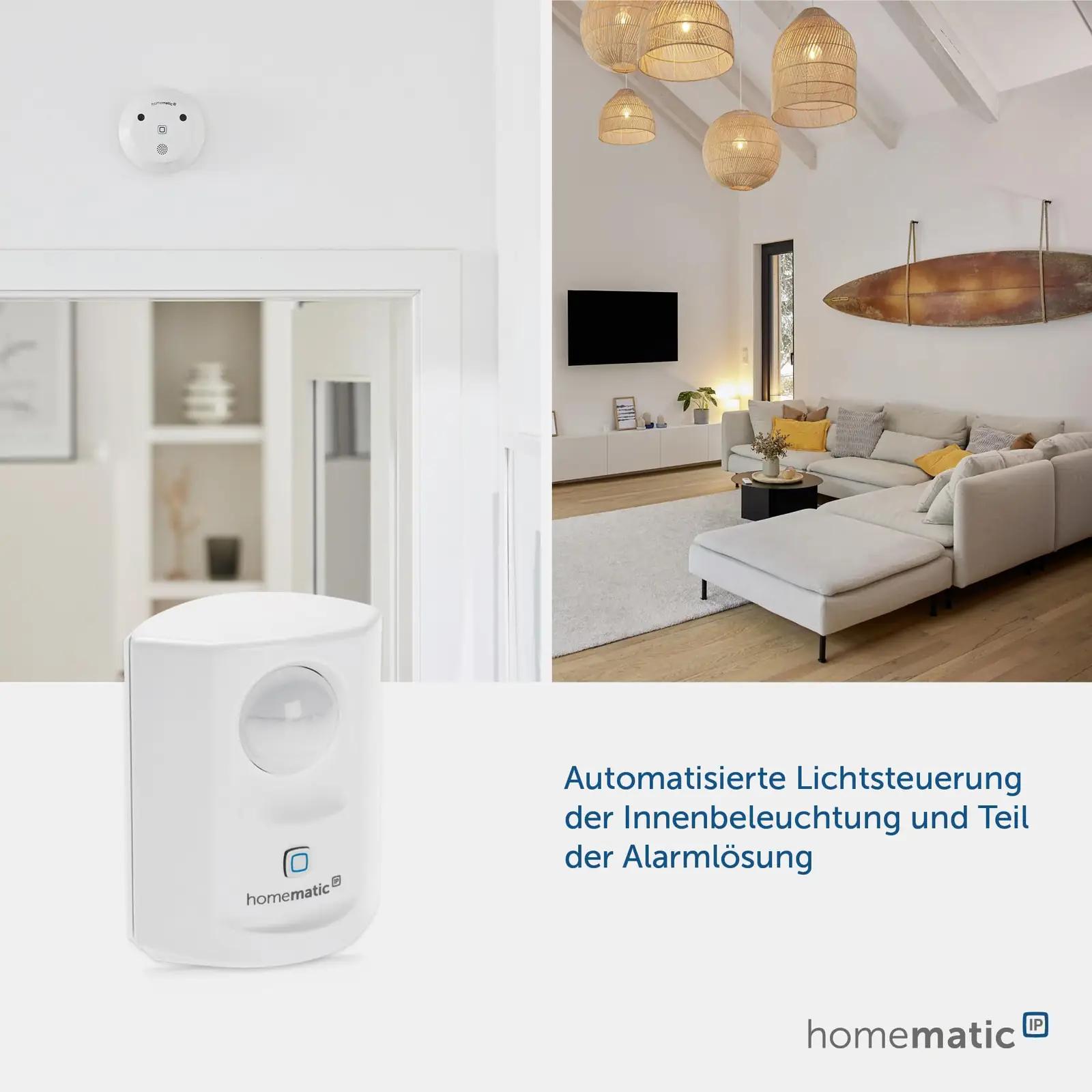 Homematic IP valge liikumisandur sisekasutuseks – lisavaade