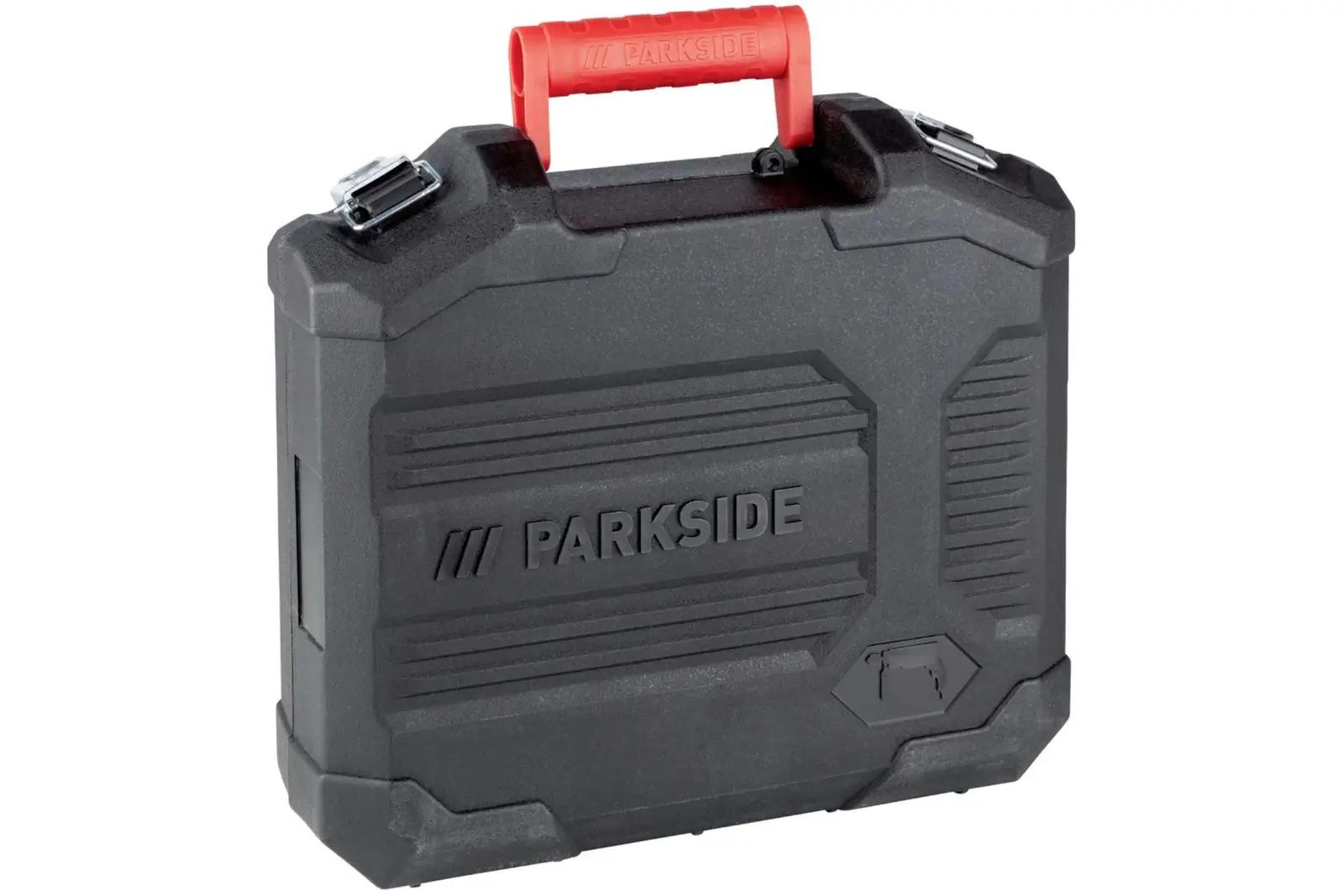 Parkside metallist löökpuur 750 W – tugev puuripower kingiks – pakend ja tarvikud