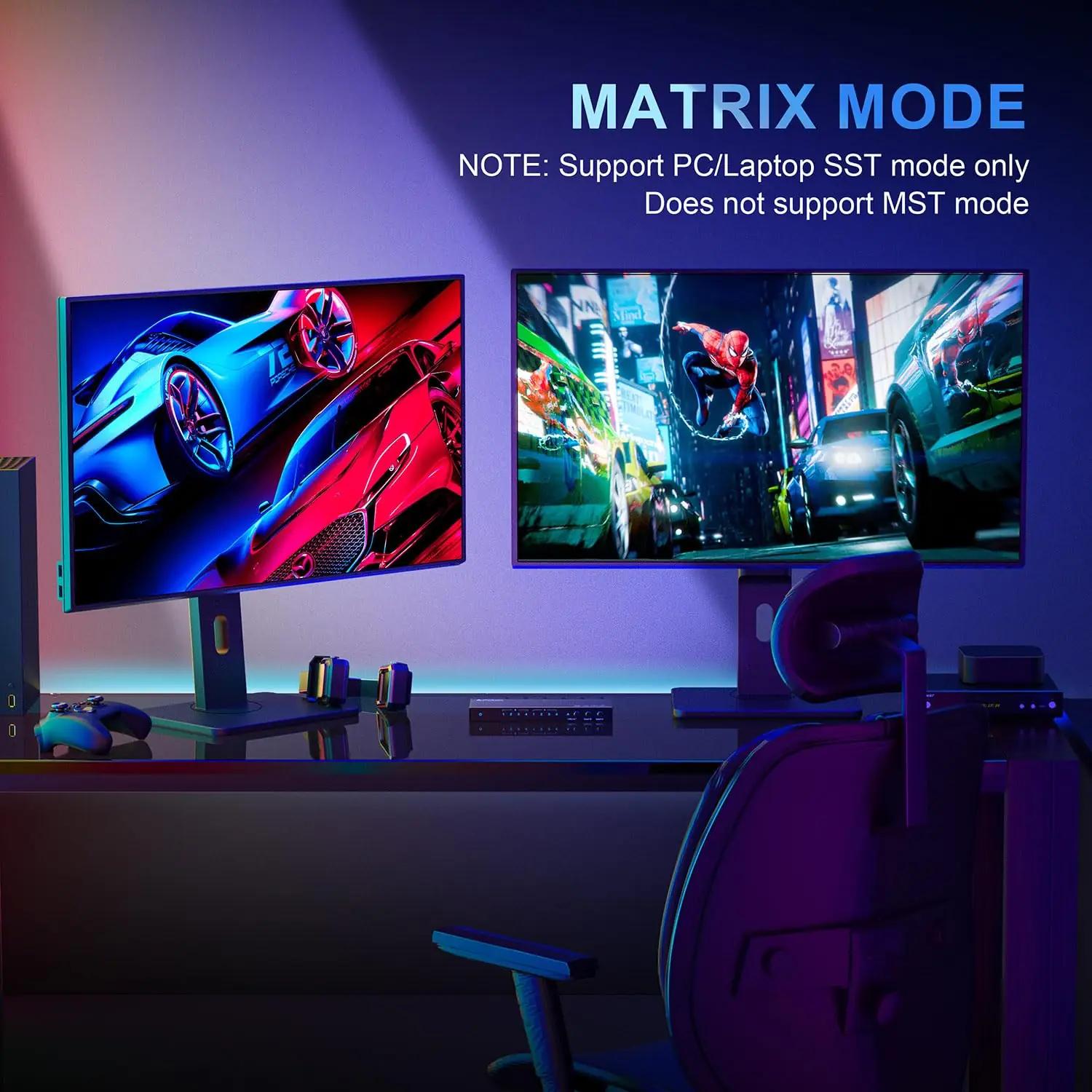 PORTTA HDMI-matrix 4×2 4K 60Hz – mitmeallikas audio lahendus – pakend ja tarvikud