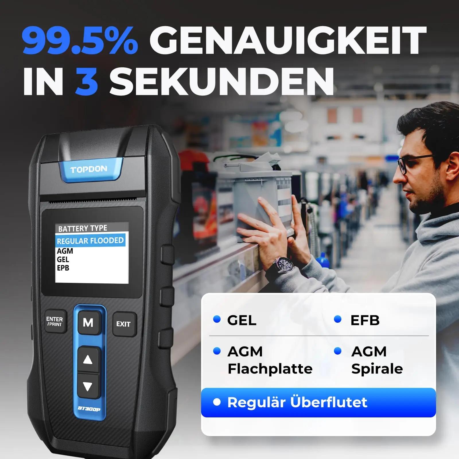 TOPDON aku- ja laadimissüsteemi tester – usalduslik tööriist – pakend ja tarvikud