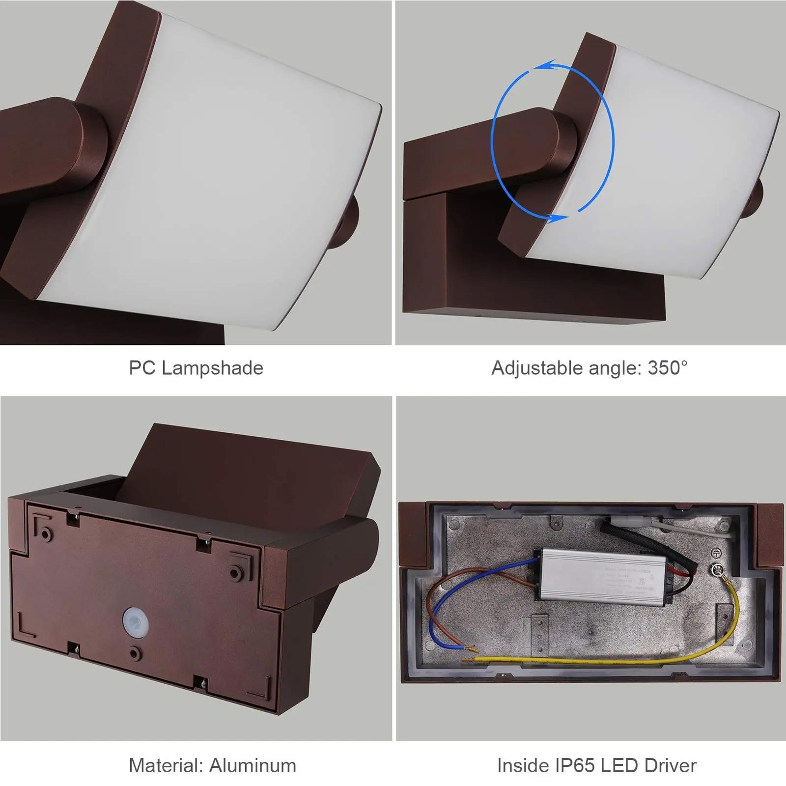 Klighten bronzist välistingimuste LED-seinavalgusti — veekindel – detailne vaade