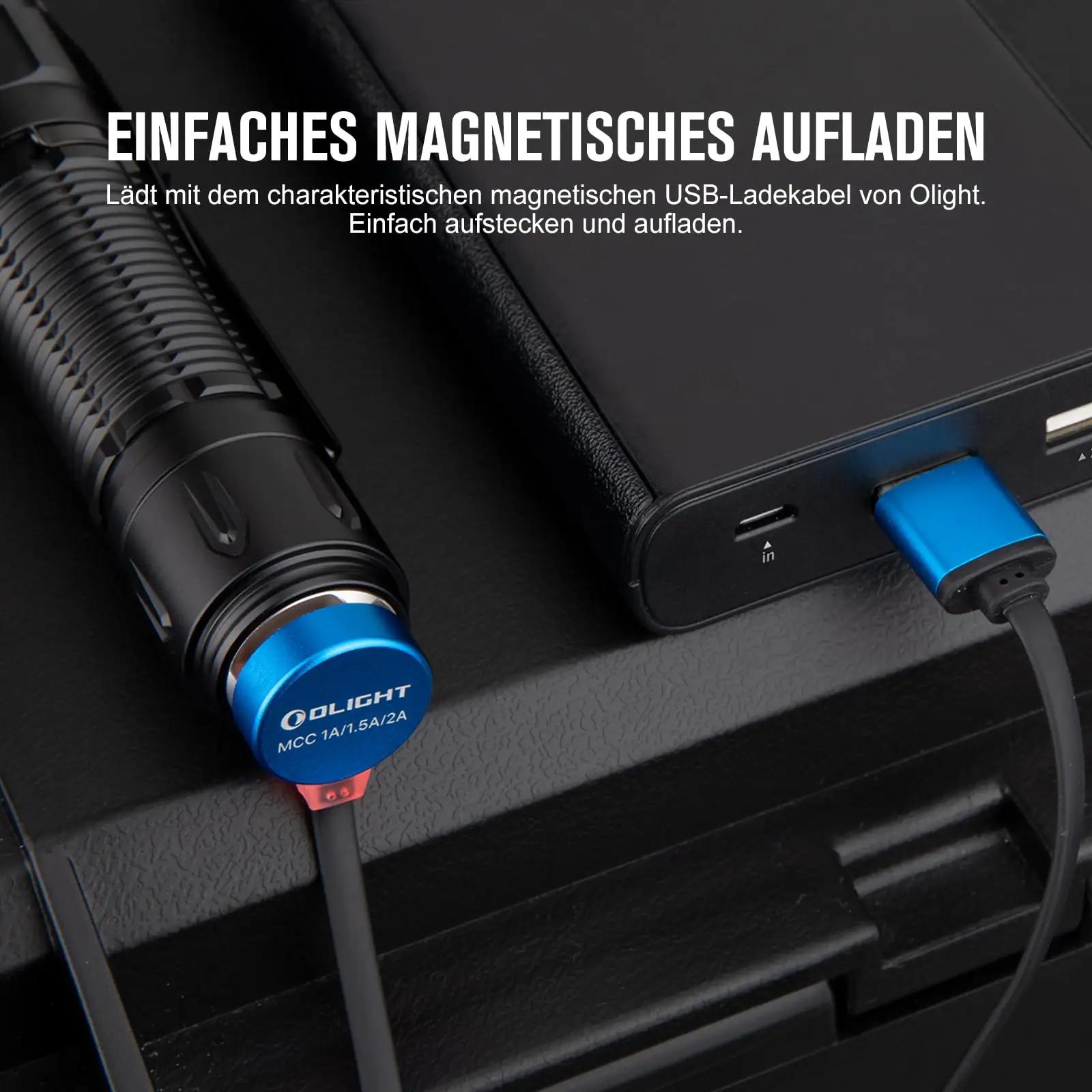 OLIGHT kvaliteetne taktikaline taskulamp — roostevaba, USB-laetav – pilt 7