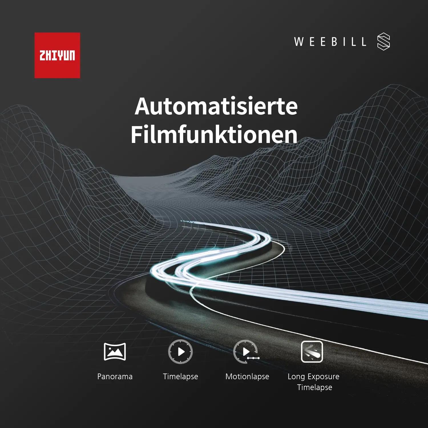 ZHIYUN Weebill S kerge 3-teljeline kaamerastabilisator – pilt 6