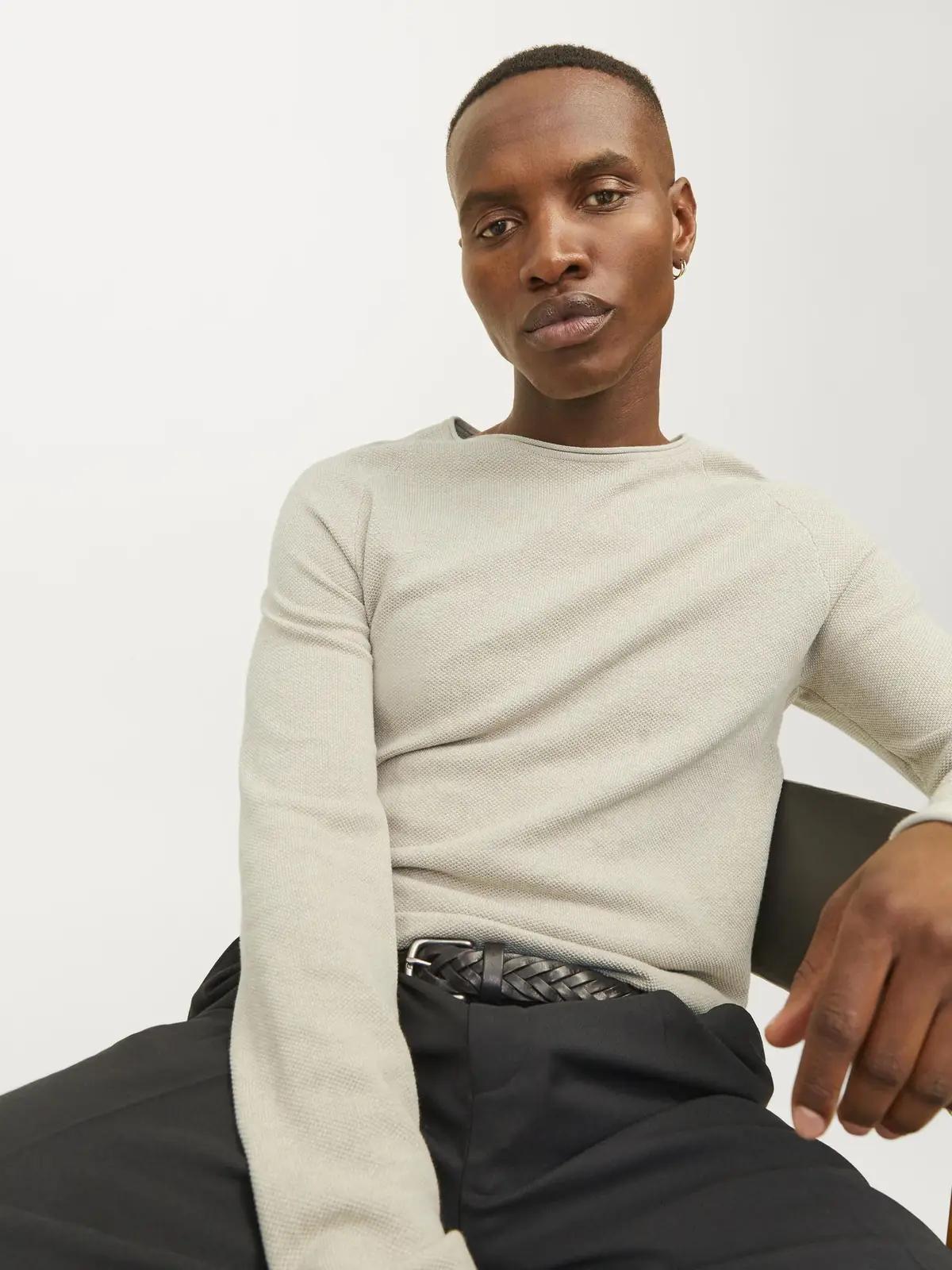 JACK & JONES puuvillane struktuurne kampsun – mugav igapäevaks – pilt 8