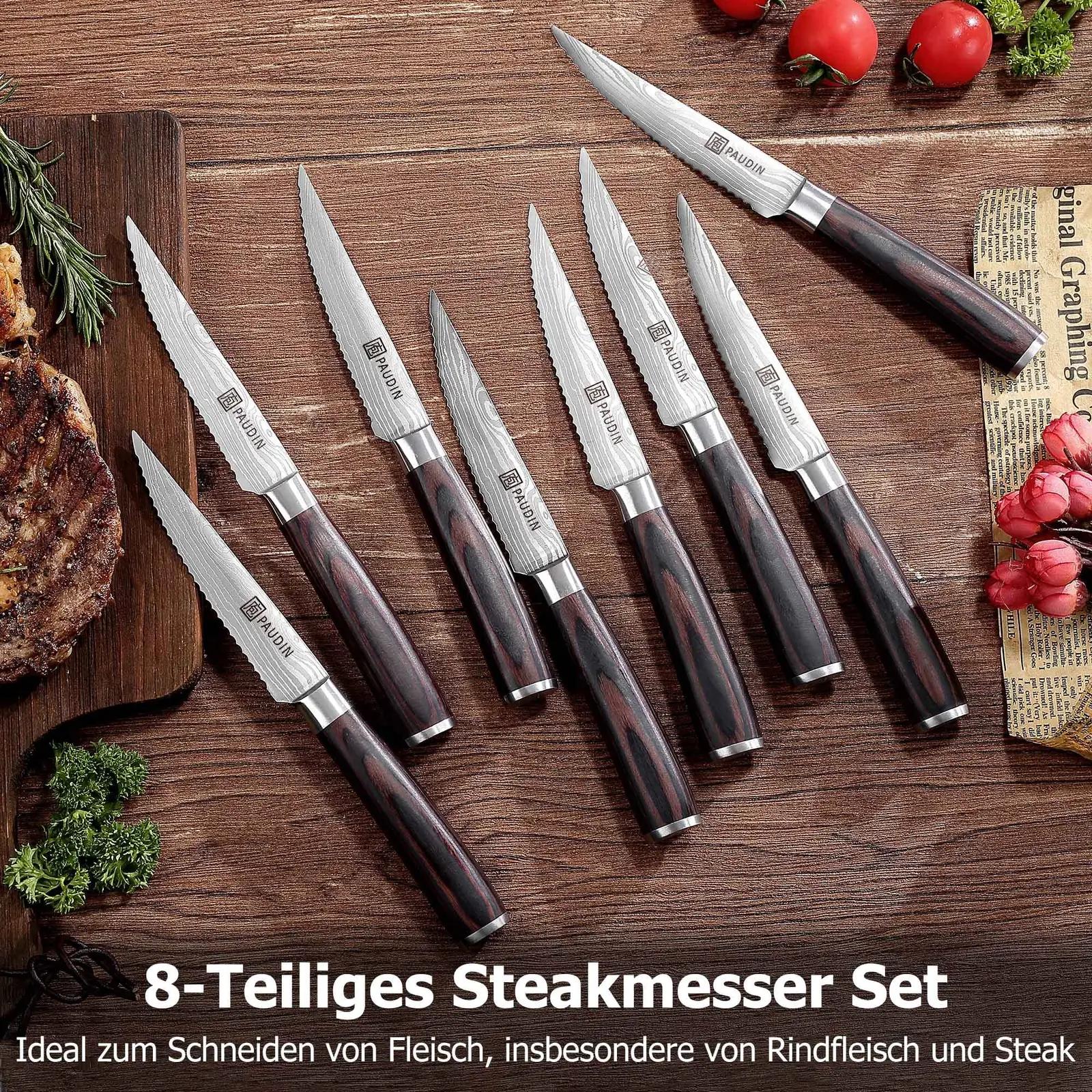 PAUDIN roostevabast terasest 8-osaline steak-nugade komplekt – pilt 7