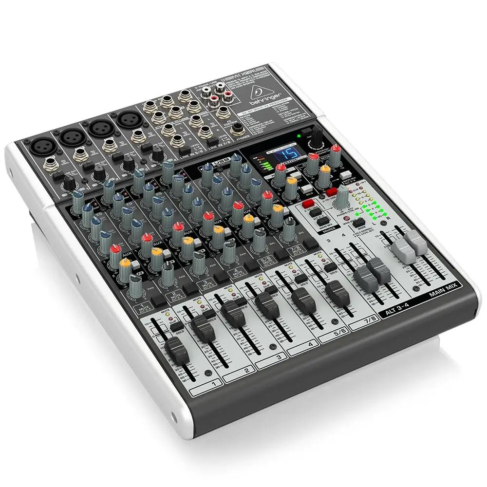 Behringer kompaktne mikser – kvaliteetne stuudioheli X1204USB – detailne vaade