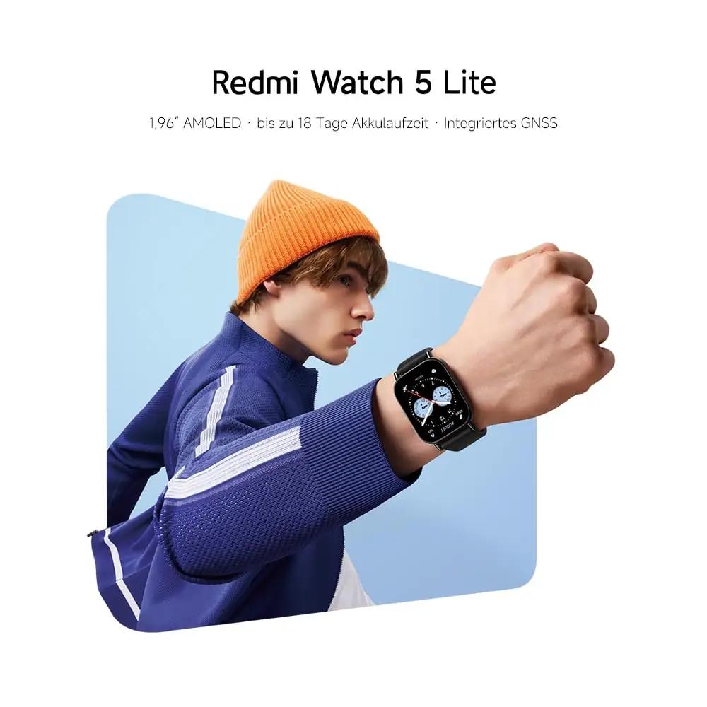 XIAOMI nutikell Redmi Watch 5 Lite — AMOLED ekraan ja pikk aku – pakend ja tarvikud