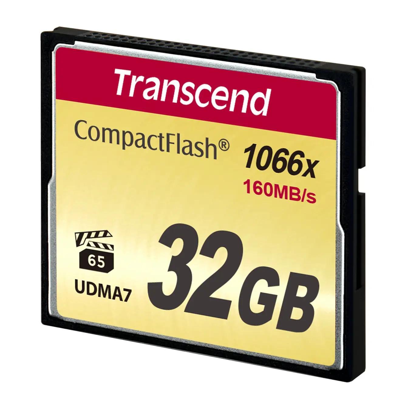 Transcend TS32GCF1000 mälukaardid – toote esivaade