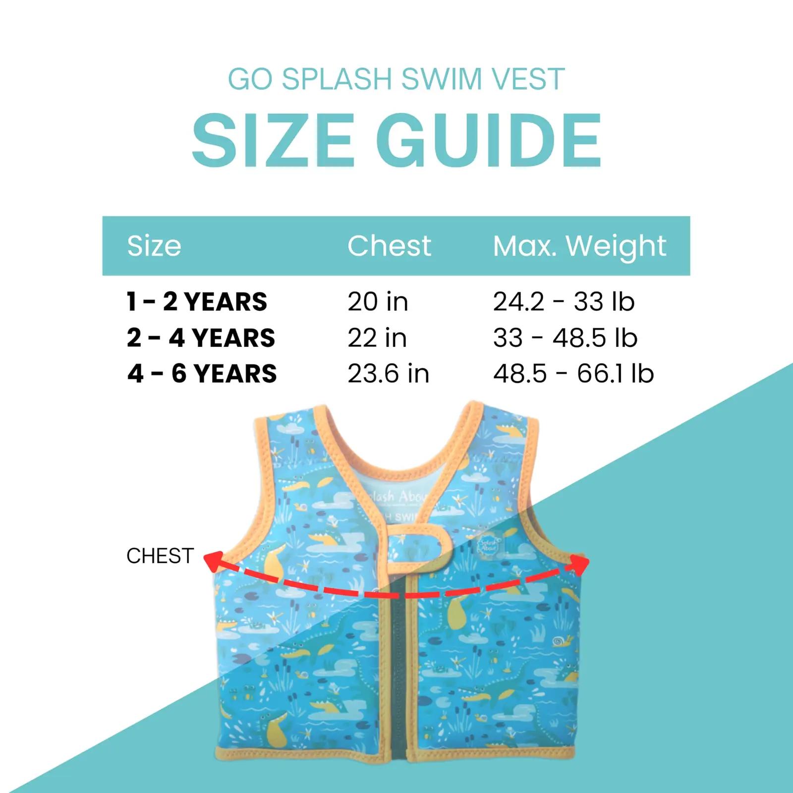 Splash About neopreenist ujumisvest Croc Creek 4–6 a. – kasutusnäide