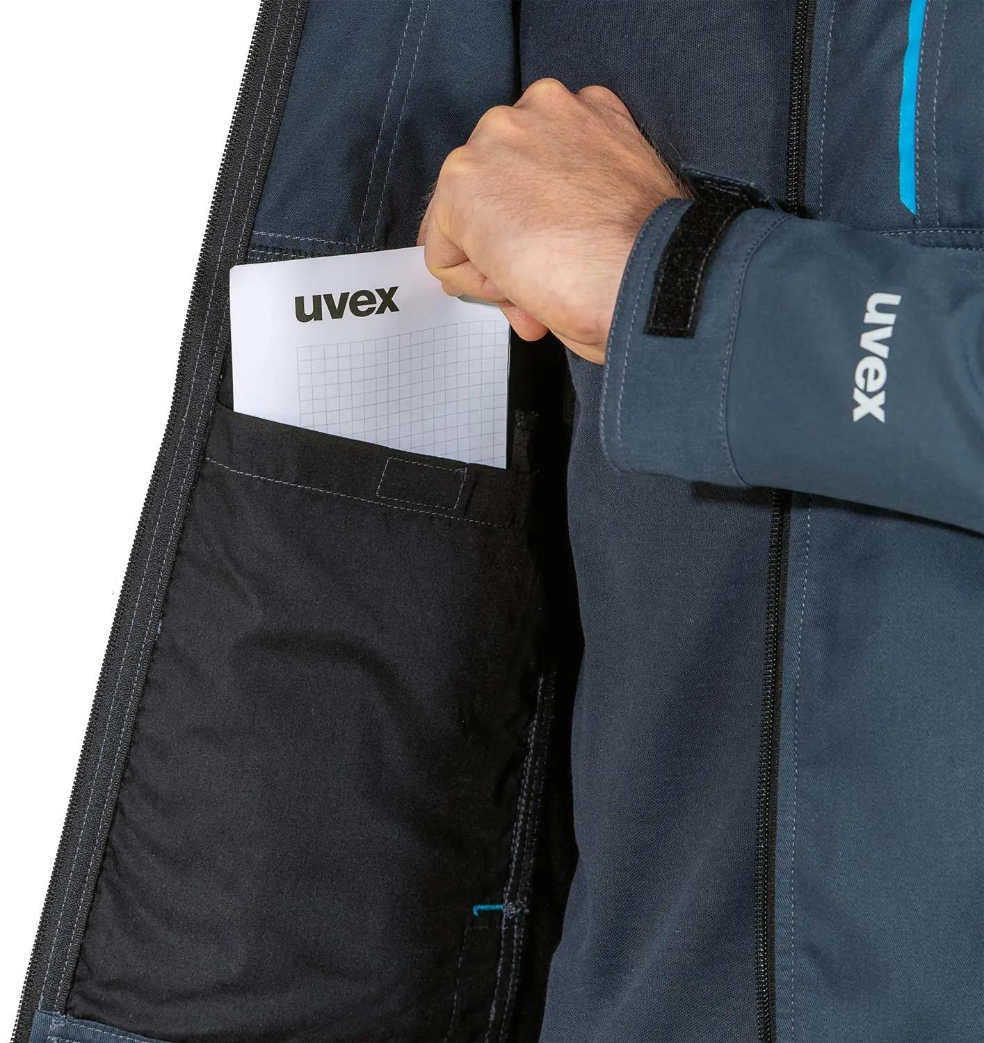 Uvex töösoftshell meestele — vastupidav ja veekindel Dunkelblau – lisavaade