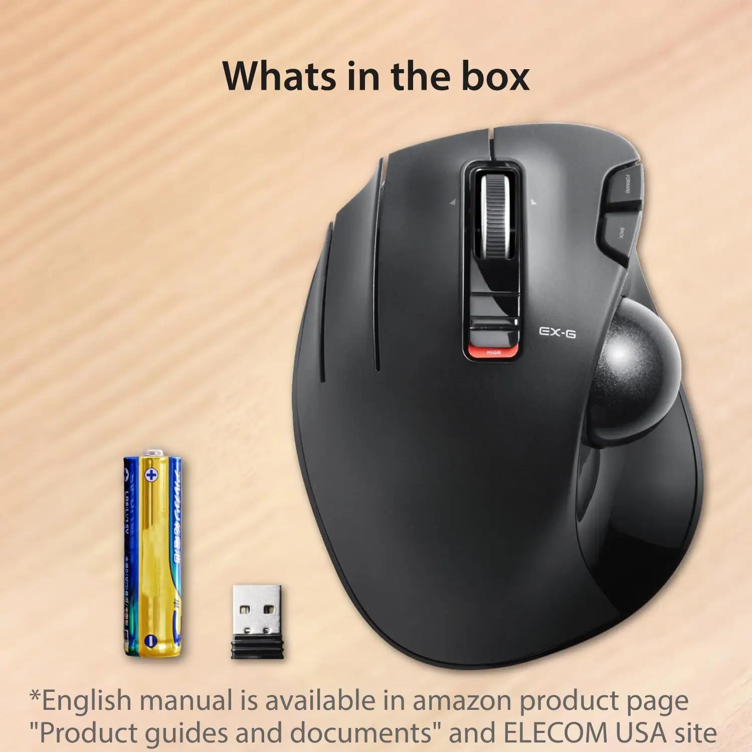 ELECOM ergonomiline vasakukäeline trackball-hiir — mugav – pilt 9